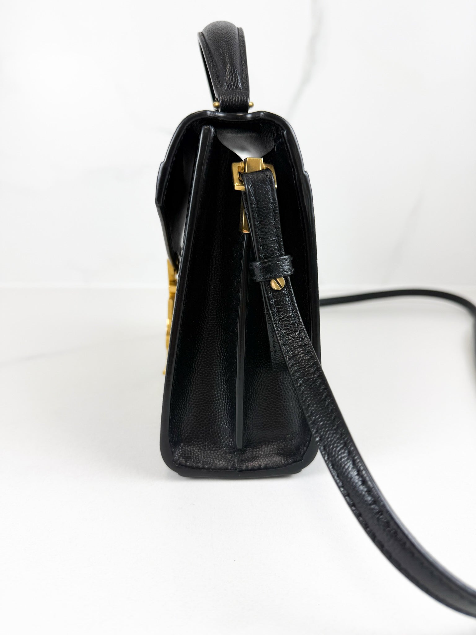 Saint Laurent Cassandra Mini Top Handle GHW