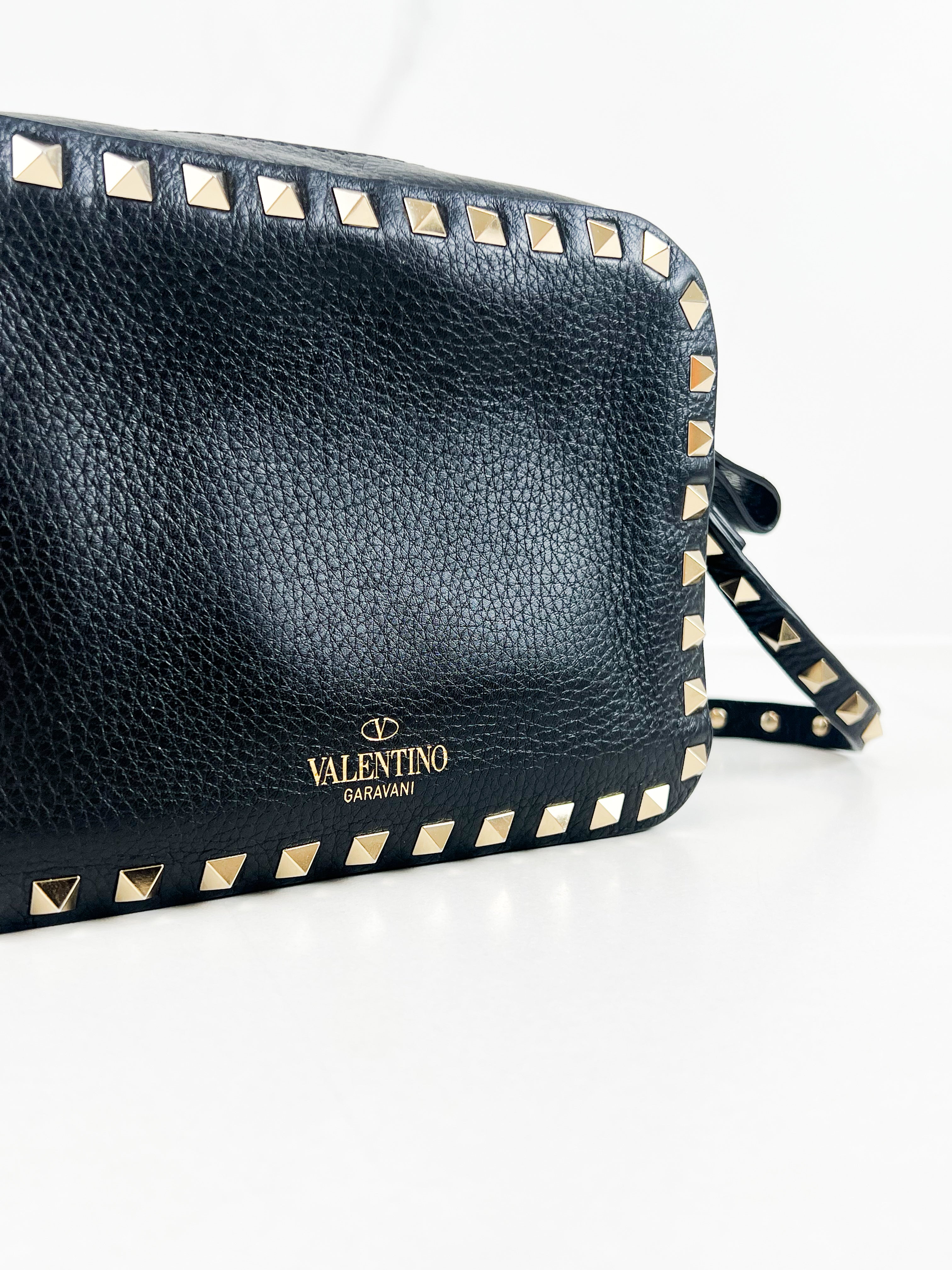 Valentino Garavani Black Rockstud Crossbody Bag