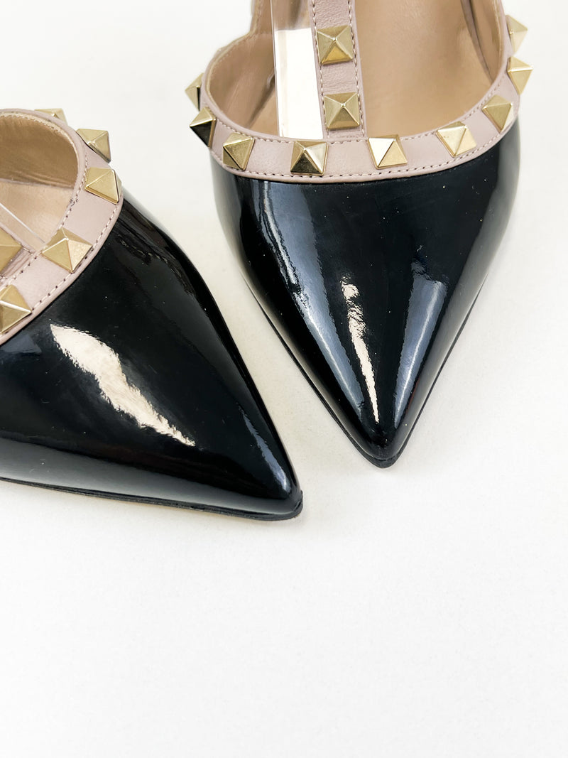 Valentino Black Rockstud Pumps Size 39