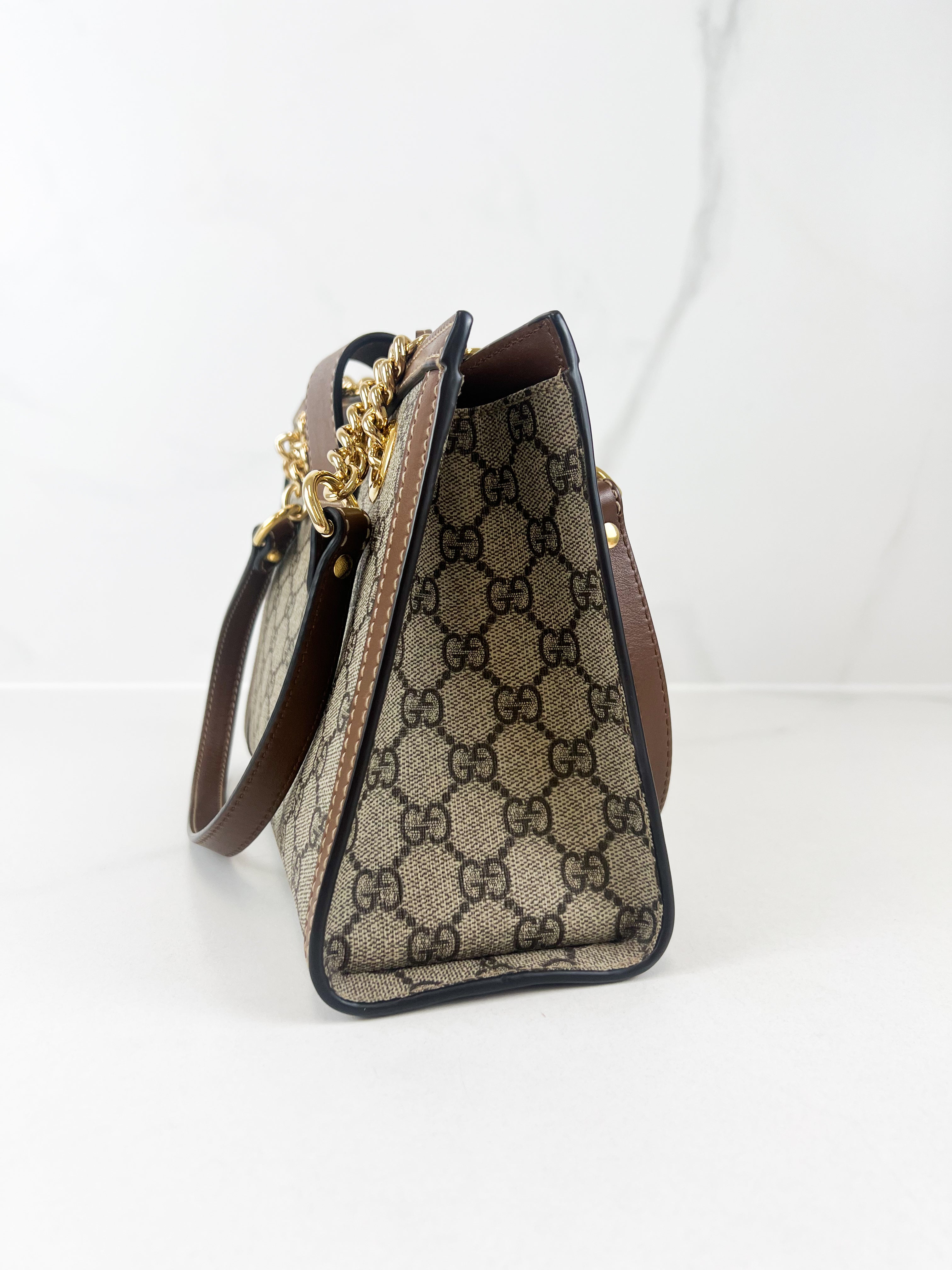 Gucci GG Supreme Medium Padlock Tote Bag