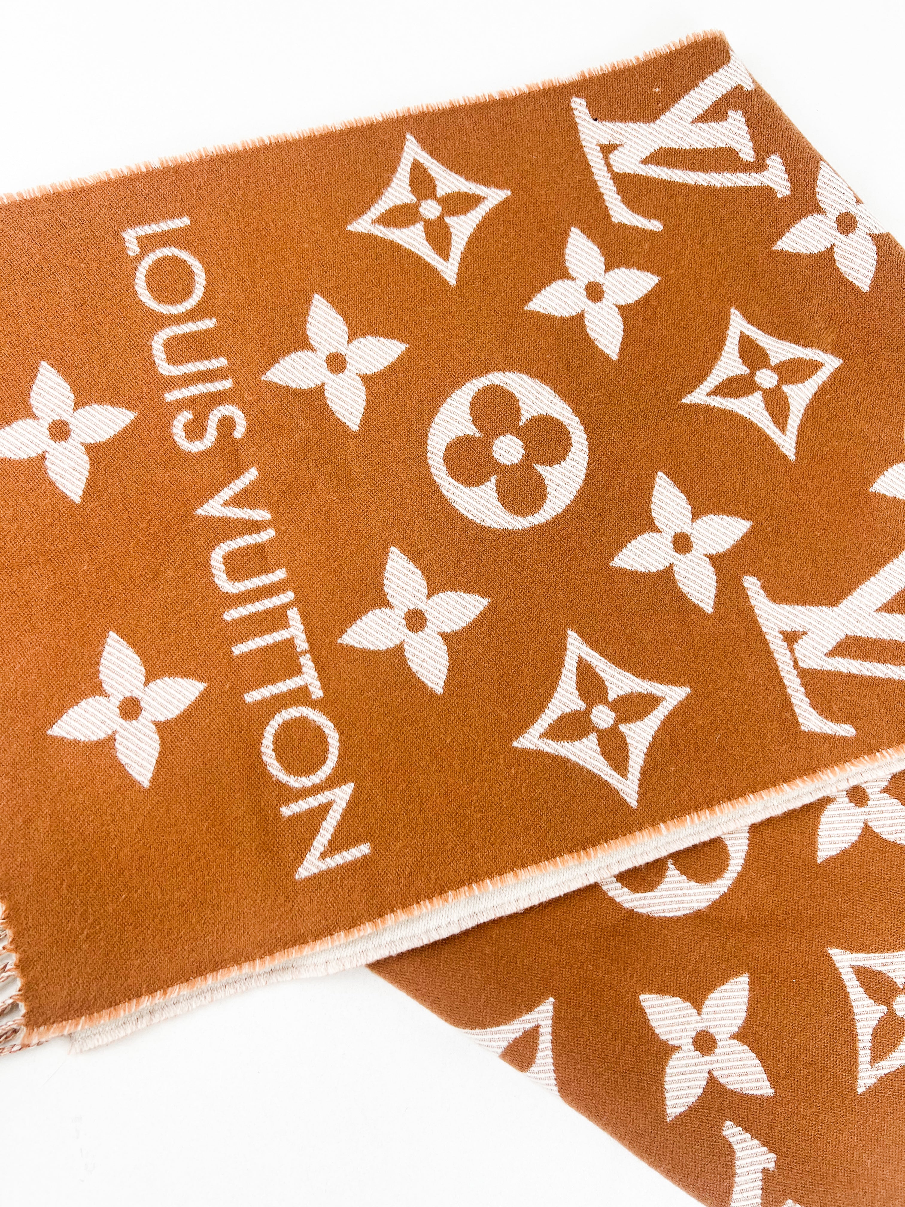 Louis Vuitton Reykjavik Scarf in Sable Beige