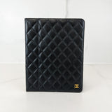 Chanel Black Caviar iPad Case