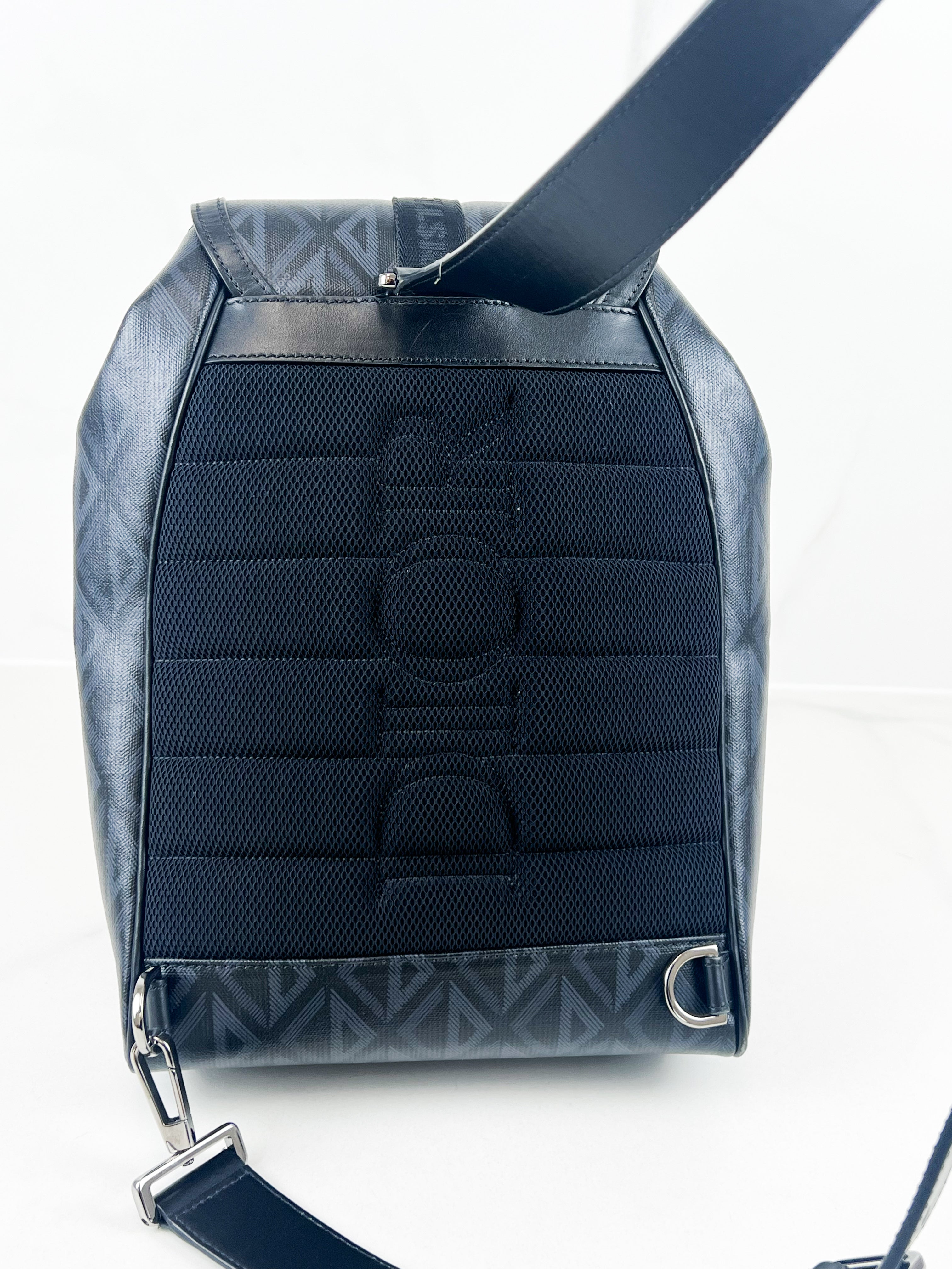 Christian Dior Hit The Road Sling Bag CD Diamond Coated Canvas