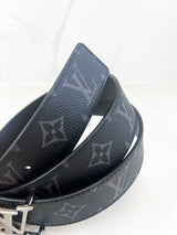 Louis Vuitton Damier Graphite Initials 35mm Belt with SHW