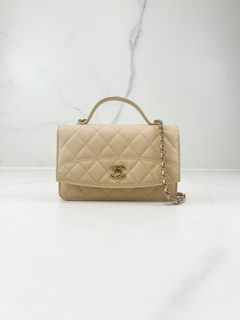 Chanel Beige Wallet On Chain