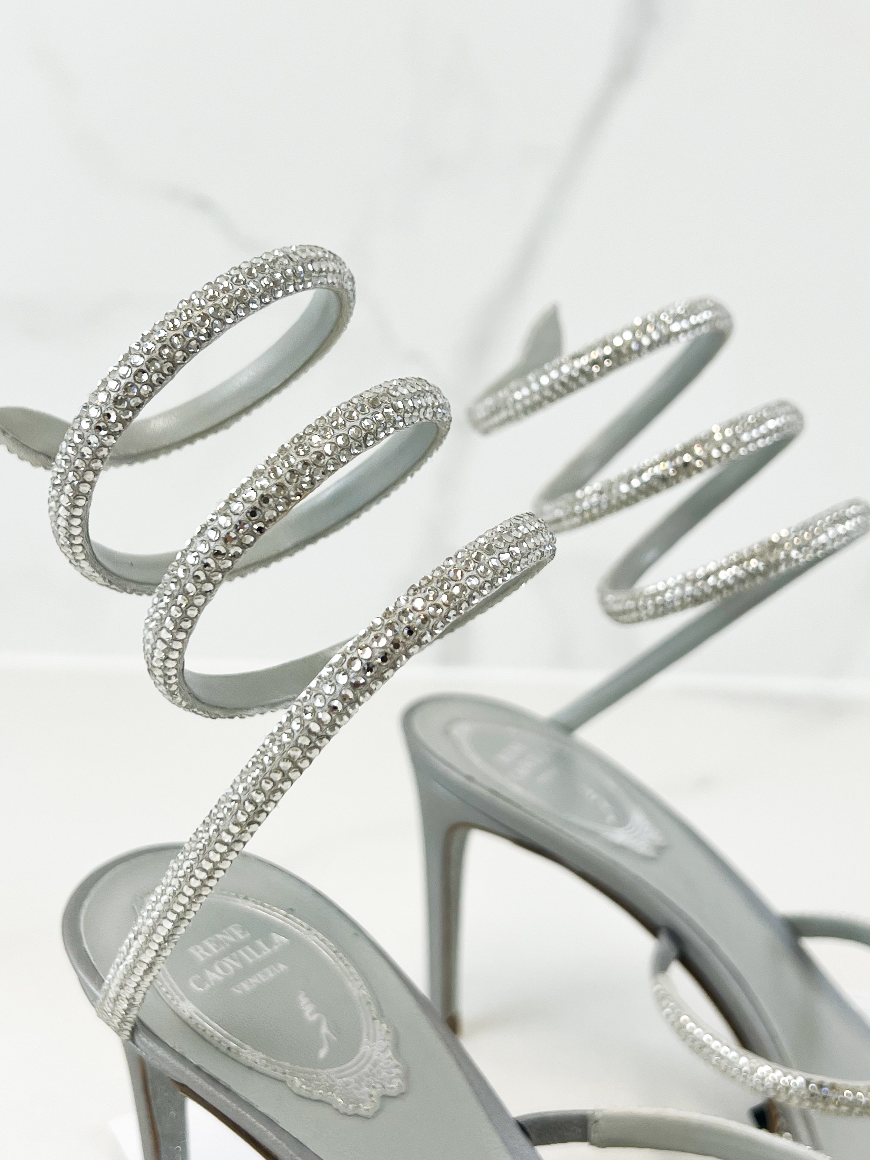 Rene Caovilla Cleo Sandal 80mm Size 39