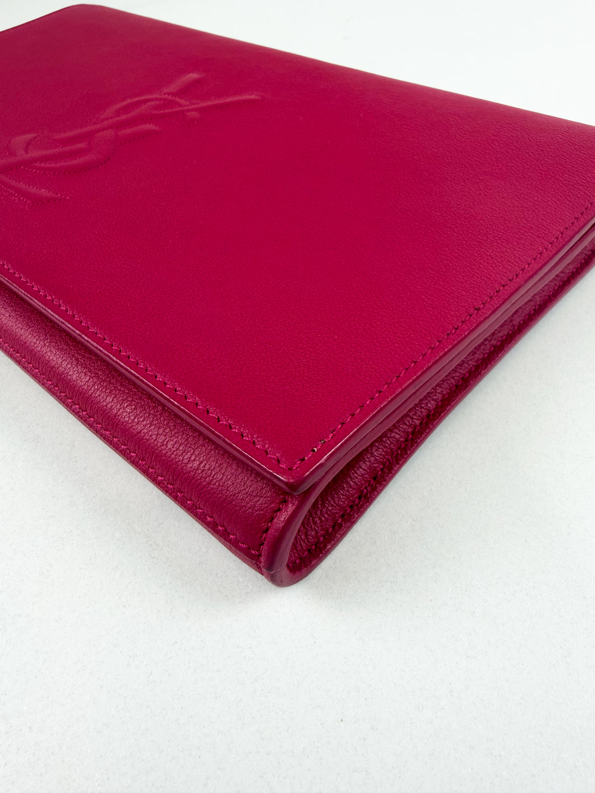 Saint Laurent Hot Pink Belle De Jour Clutch