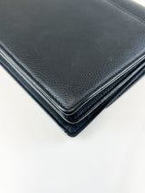 Saint Laurent Black Sunset Grained Shoulder Bag