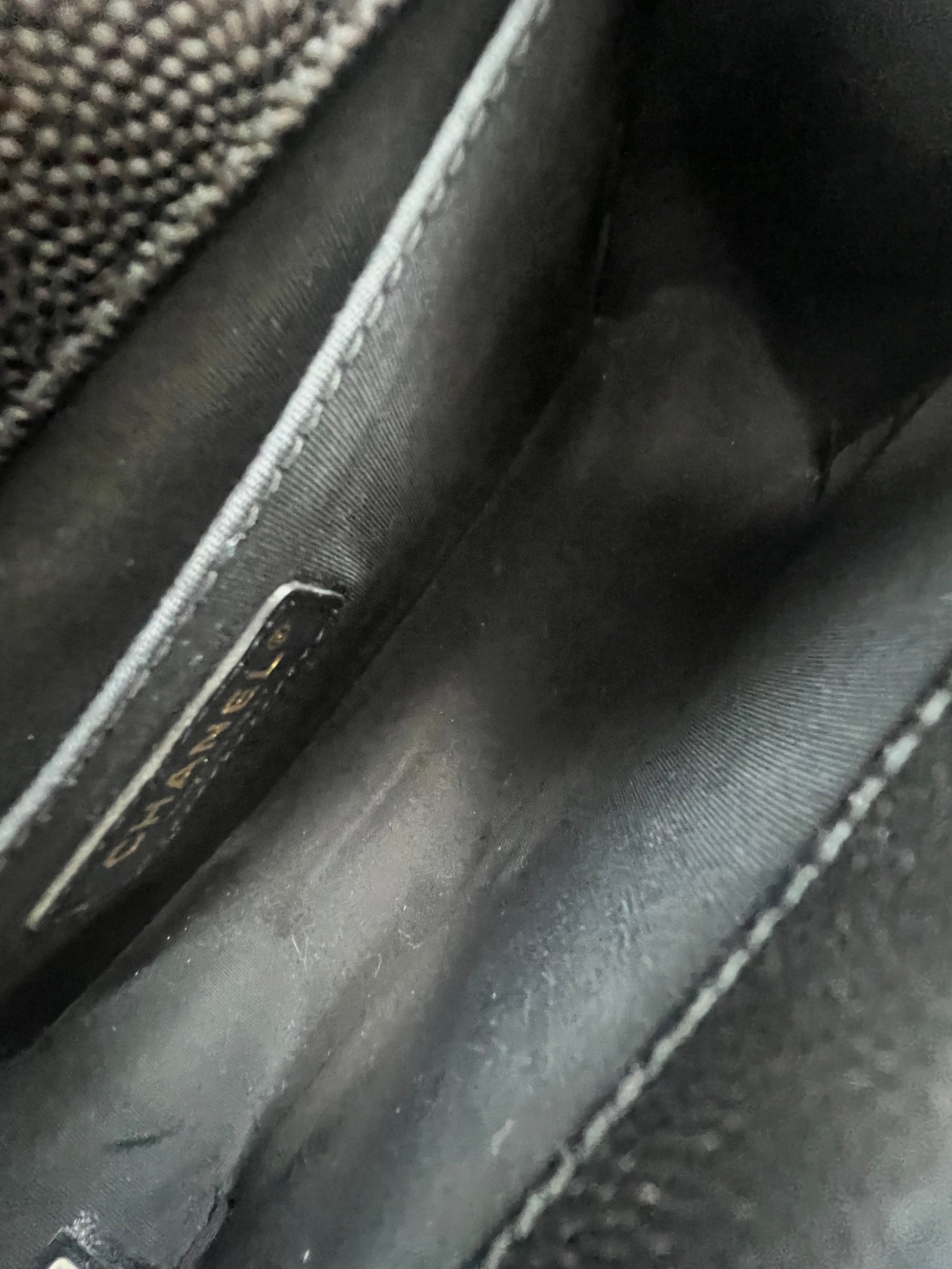 Chanel Old Medium Chevron Boy Bag with GHW