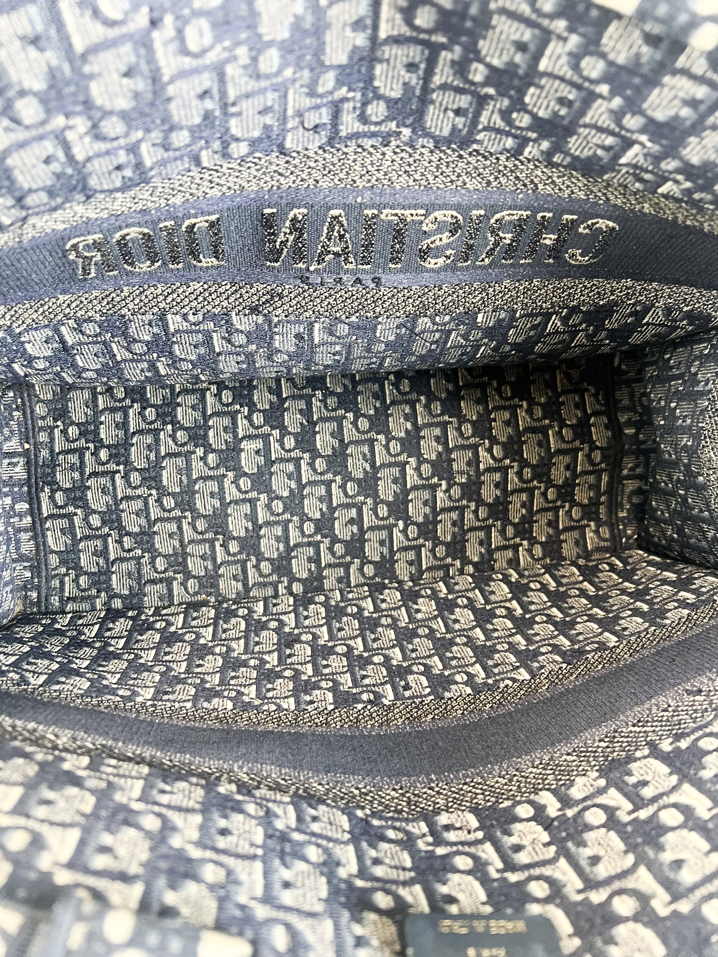 Christian Dior Large Blue Oblique Book Tote
