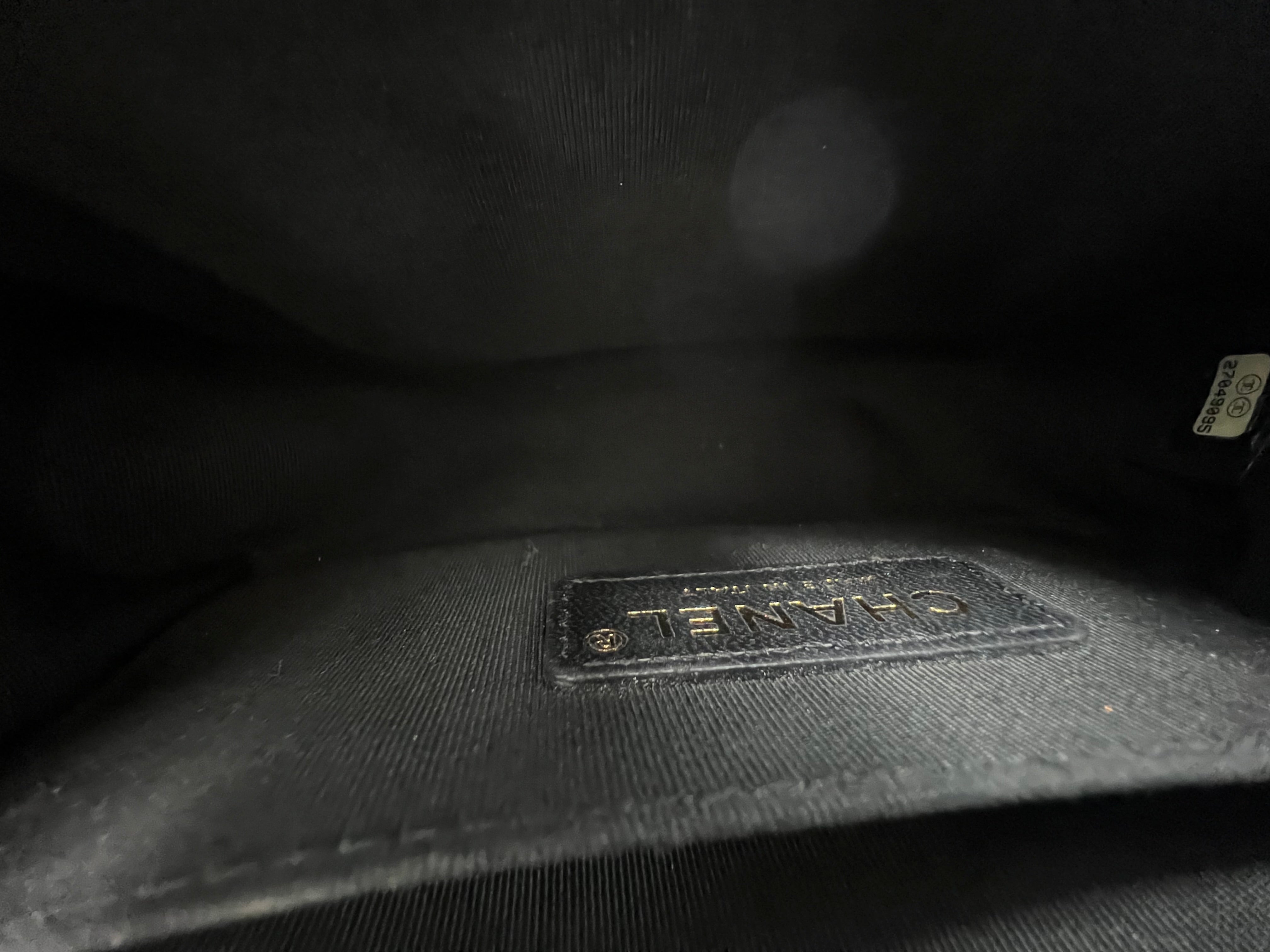 Chanel Caviar Small Boy Bag with Gold Hardware