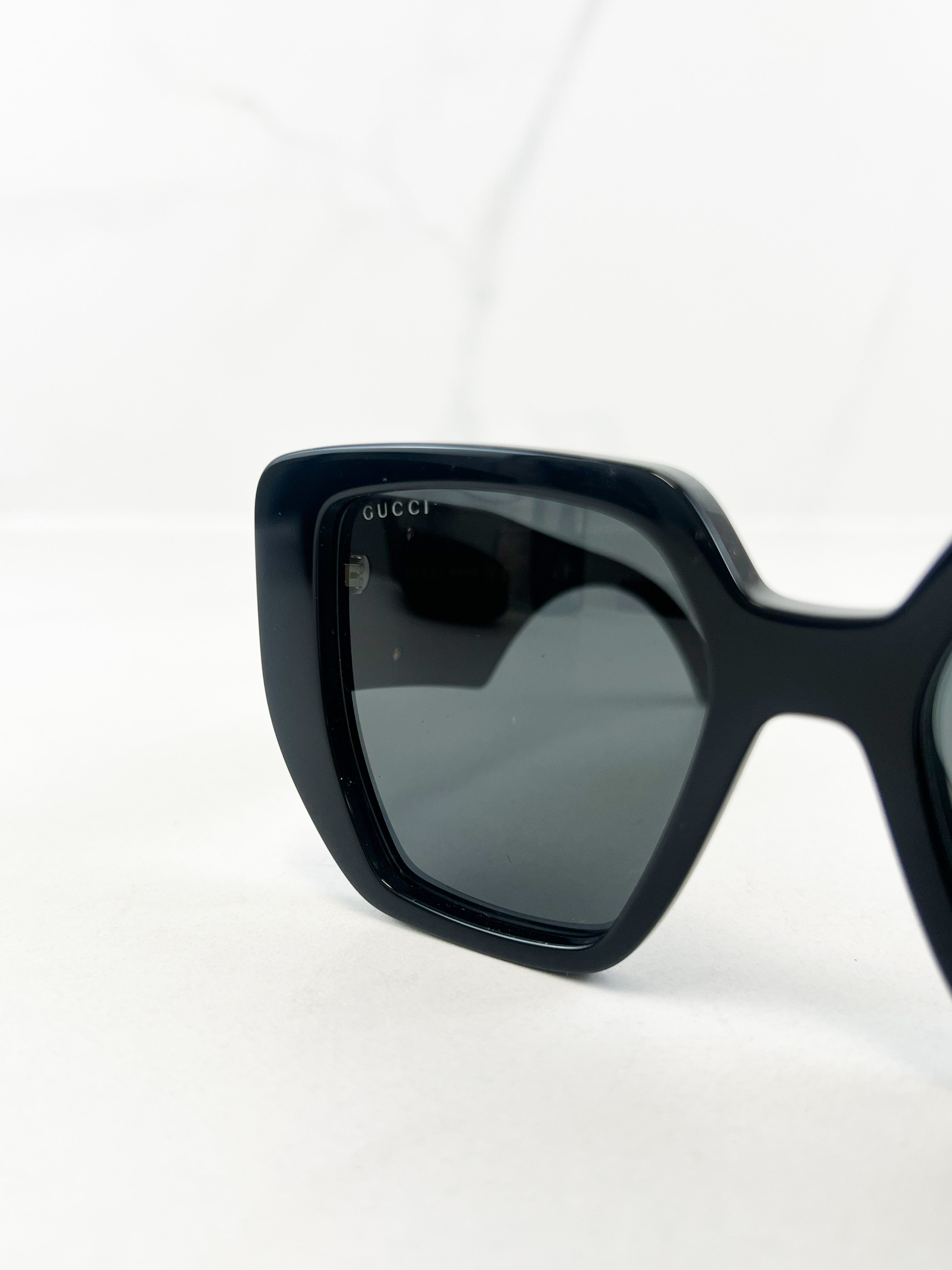 Gucci GG Logo Black Sunglasses