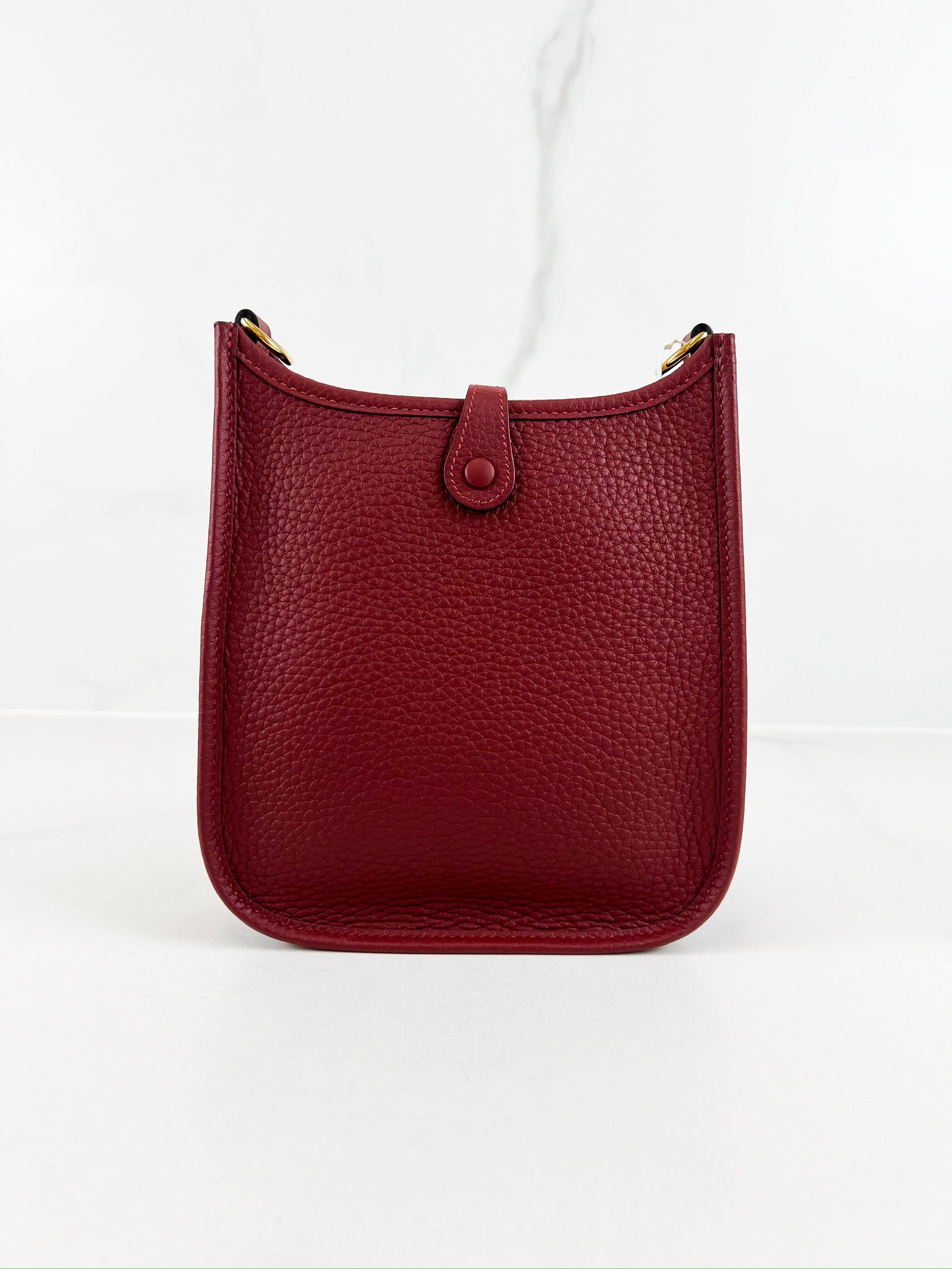 Hermes 16 Mini Evelyne in Rouge