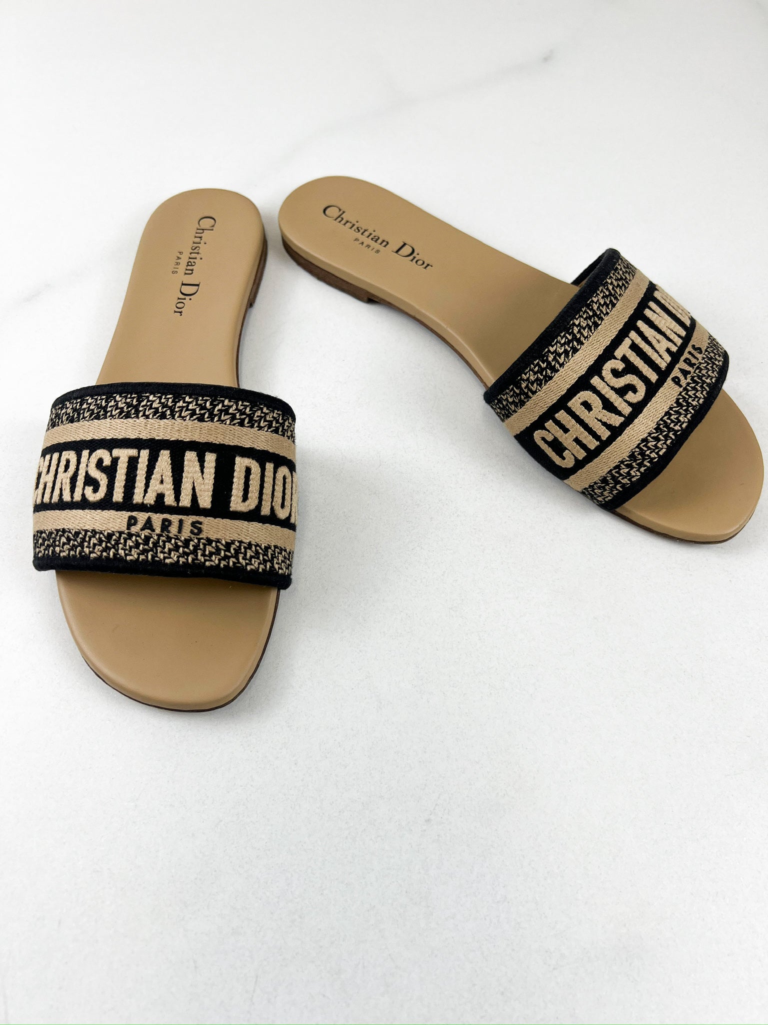 Christian Dior Dway Slides Size 39
