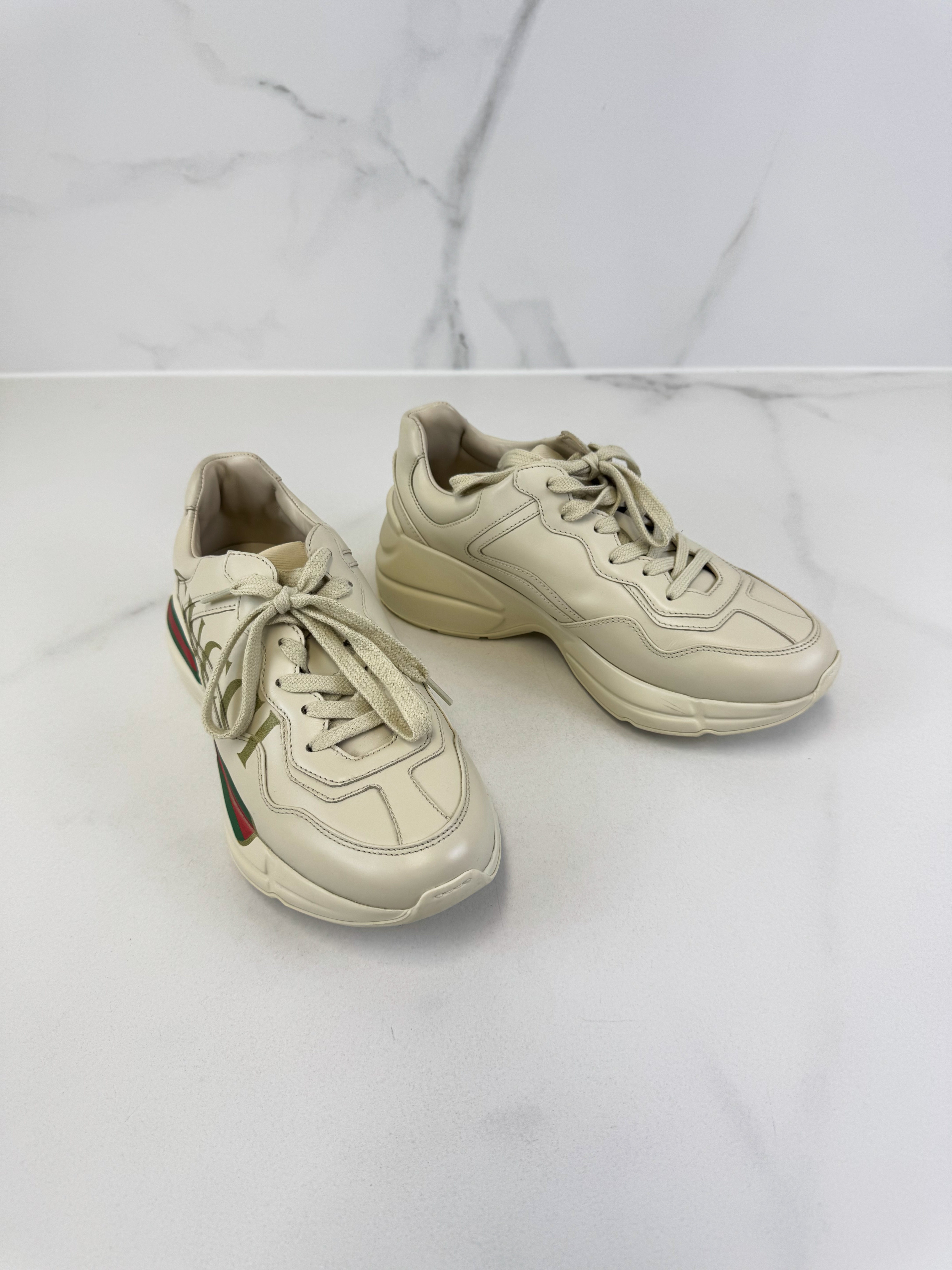 Gucci GG Rhyton Logo Sneaker Size 37