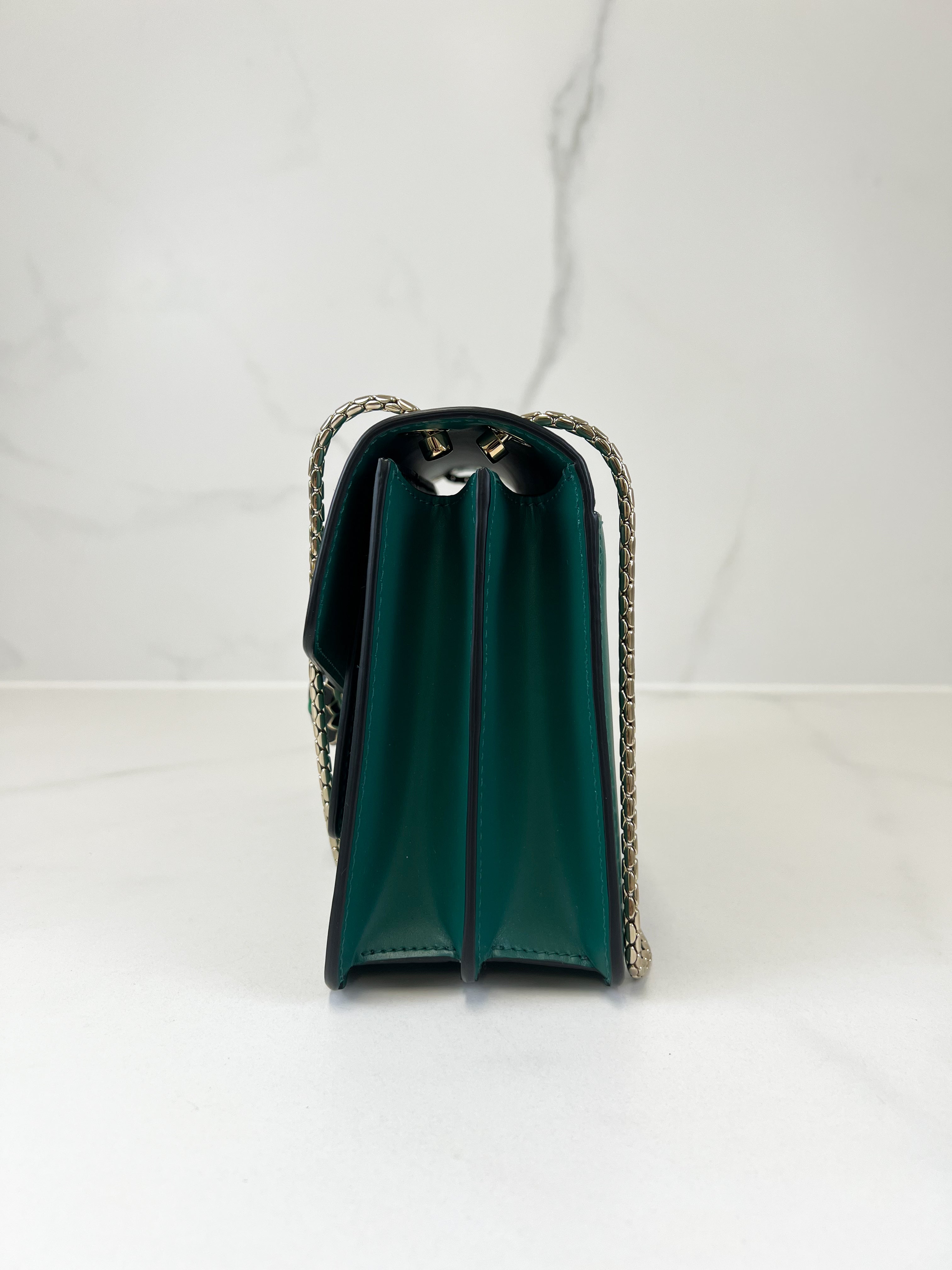 Bvlgari Calf Leather Serpenti Women’s Forever Bag