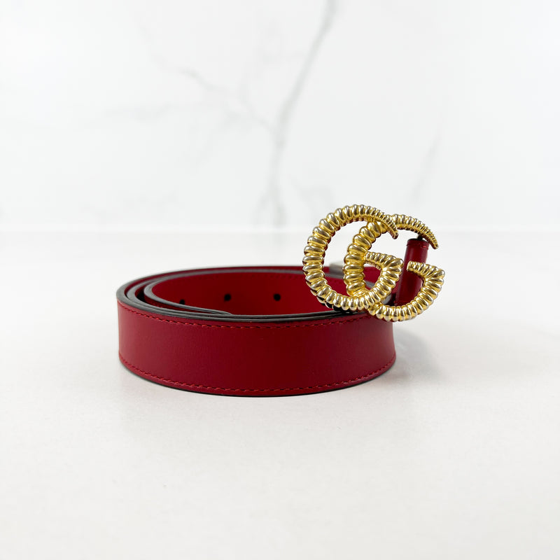 Gucci GG Torchon Belt 20mm Size 80