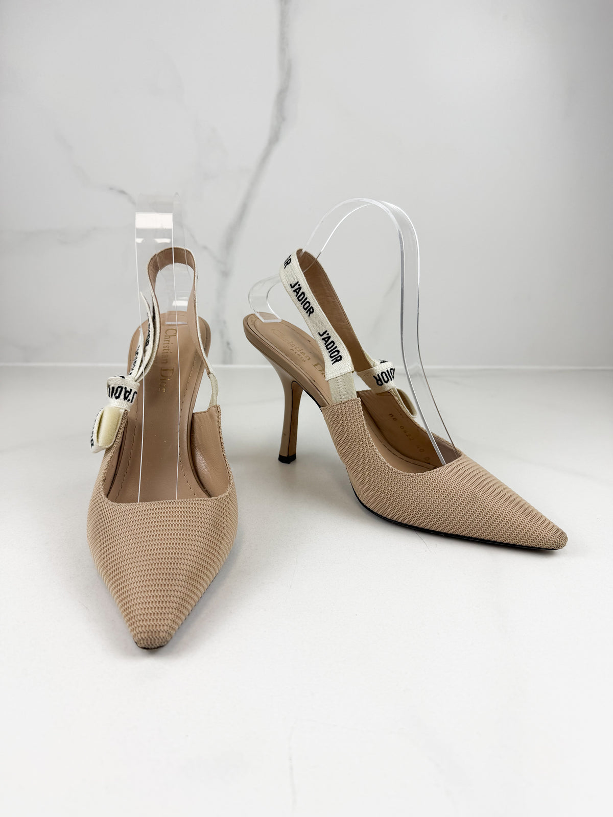 Christian Dior Beige J'adior Slingback Heel Size