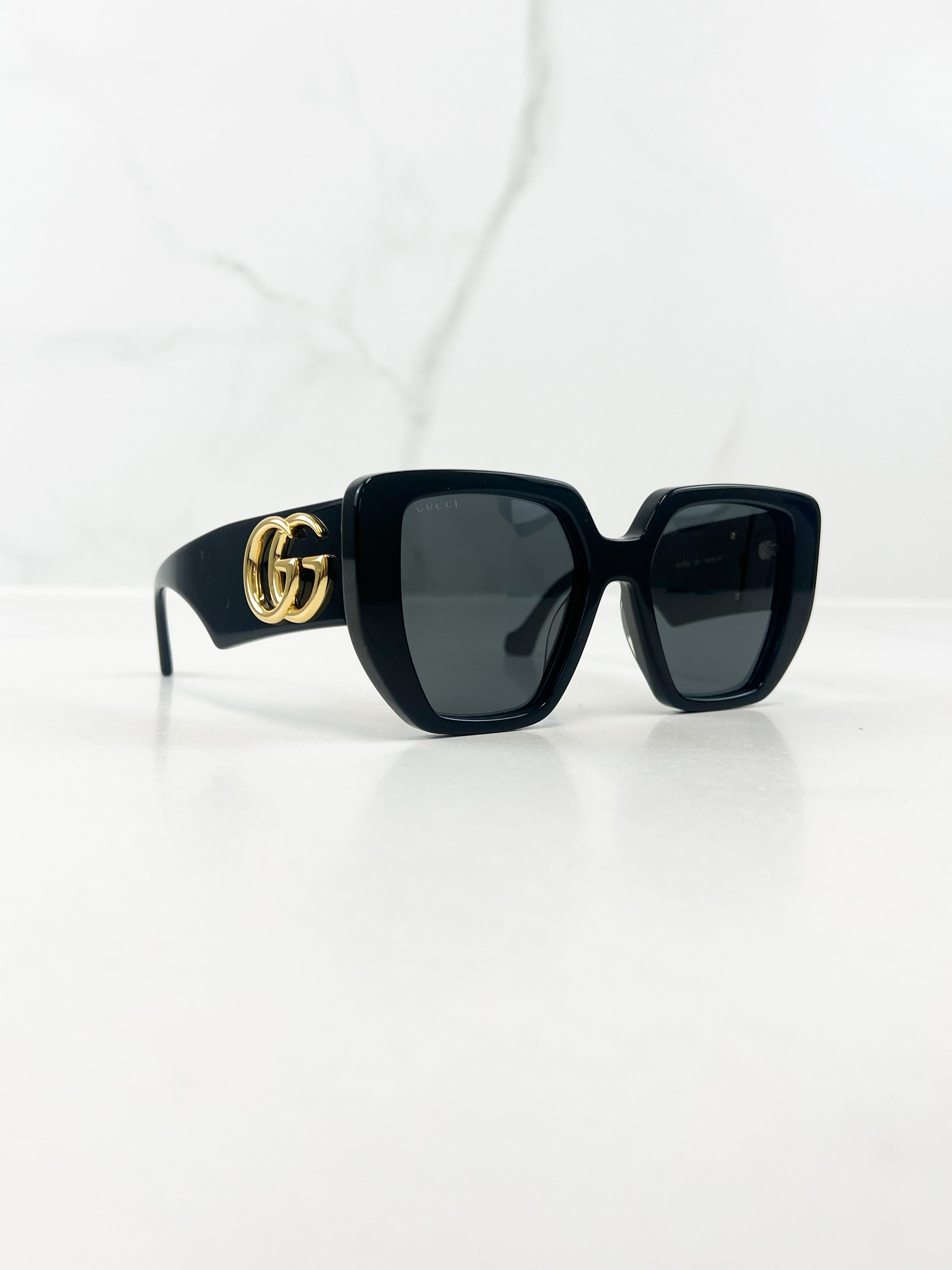 Gucci GG Logo Black Sunglasses