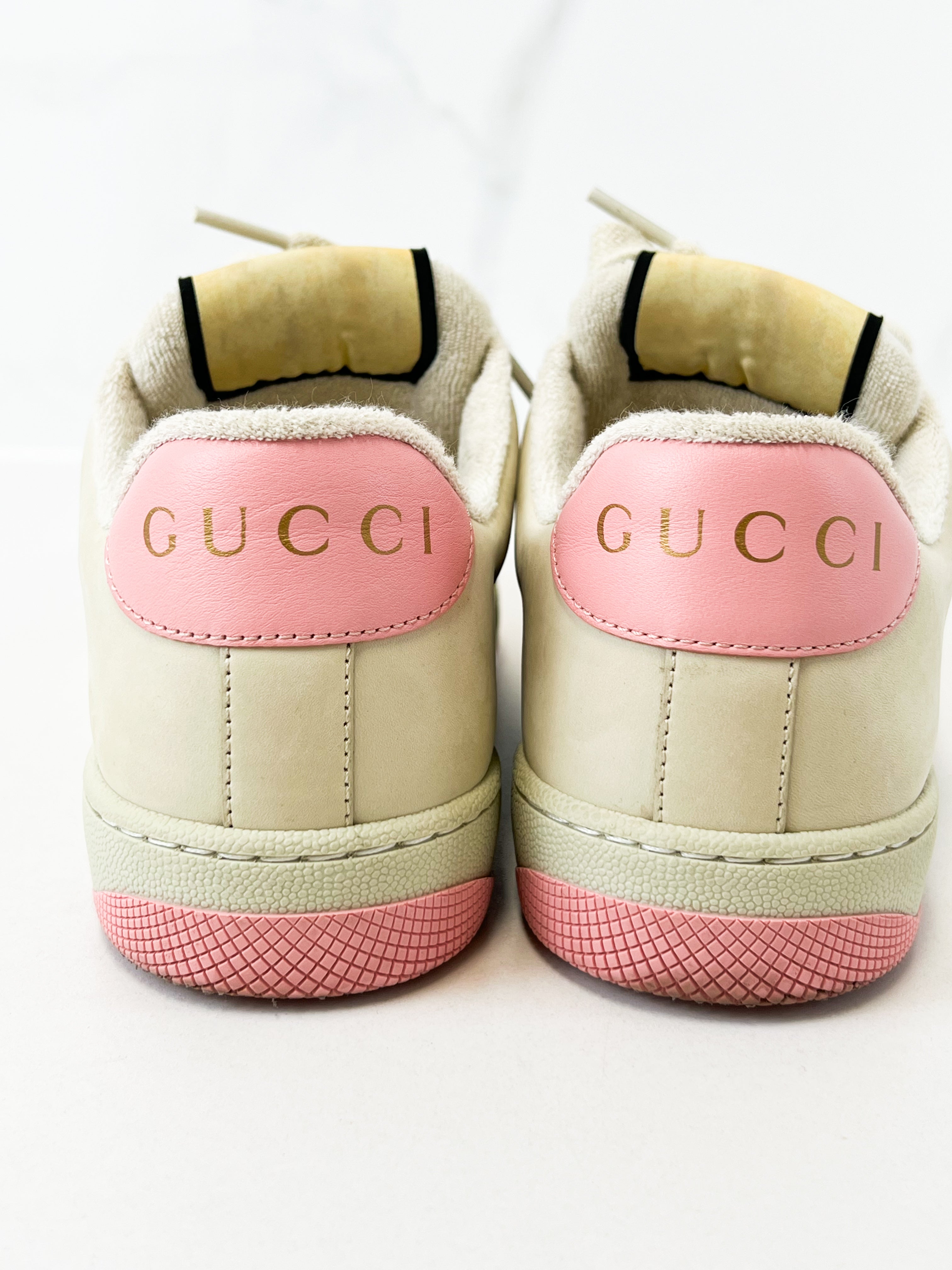 Gucci Screener Sneaker with Crystals Size 37