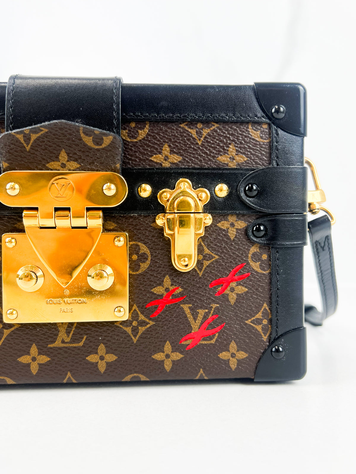 Louis Vuitton Monogram Canvas Petite Malle Clutch Bag