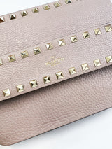 Valentino Garavani Grained Rockstud Shoulder Bag