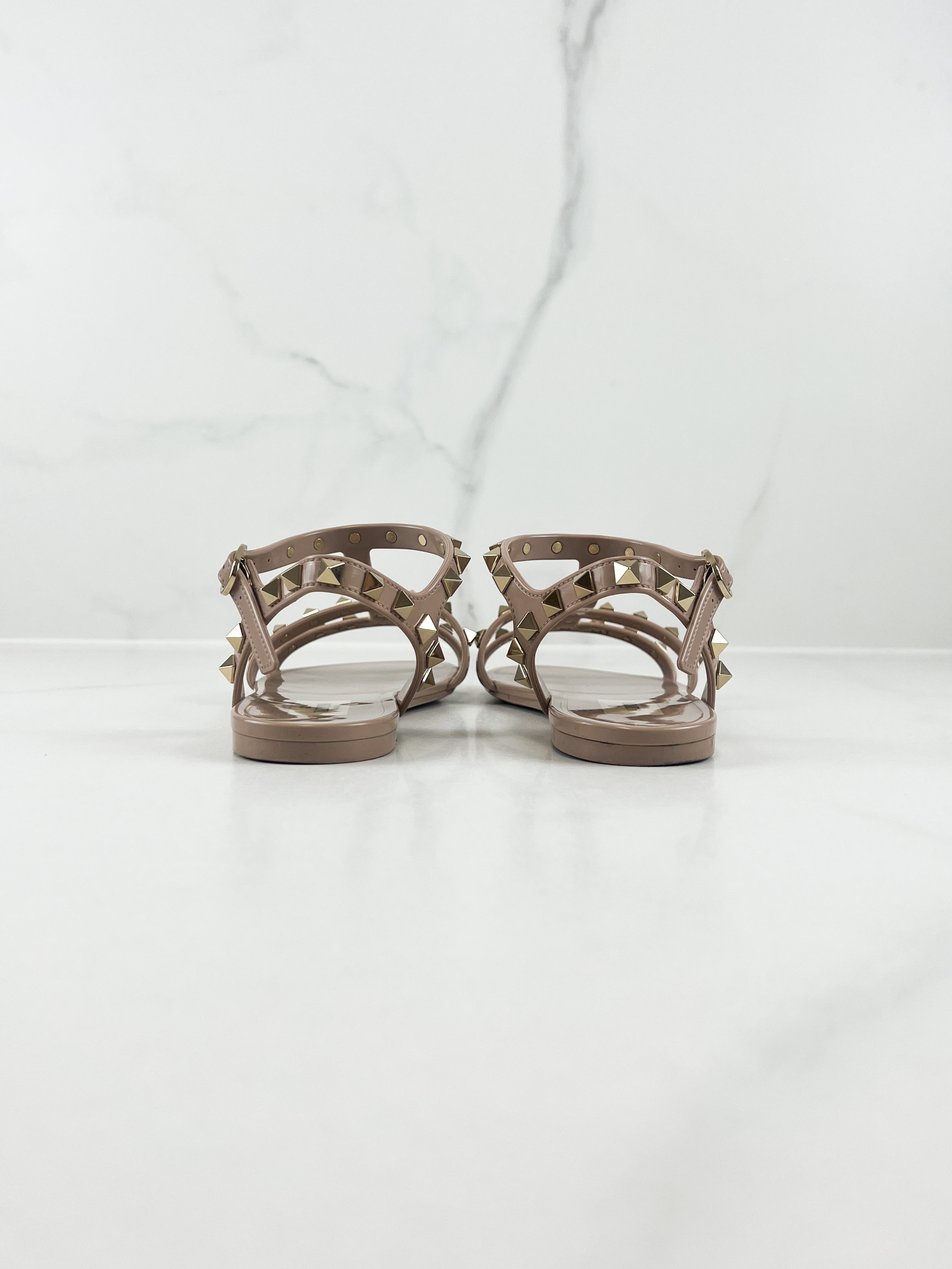 Valentino Jelly Rockstud Sandals Size 37
