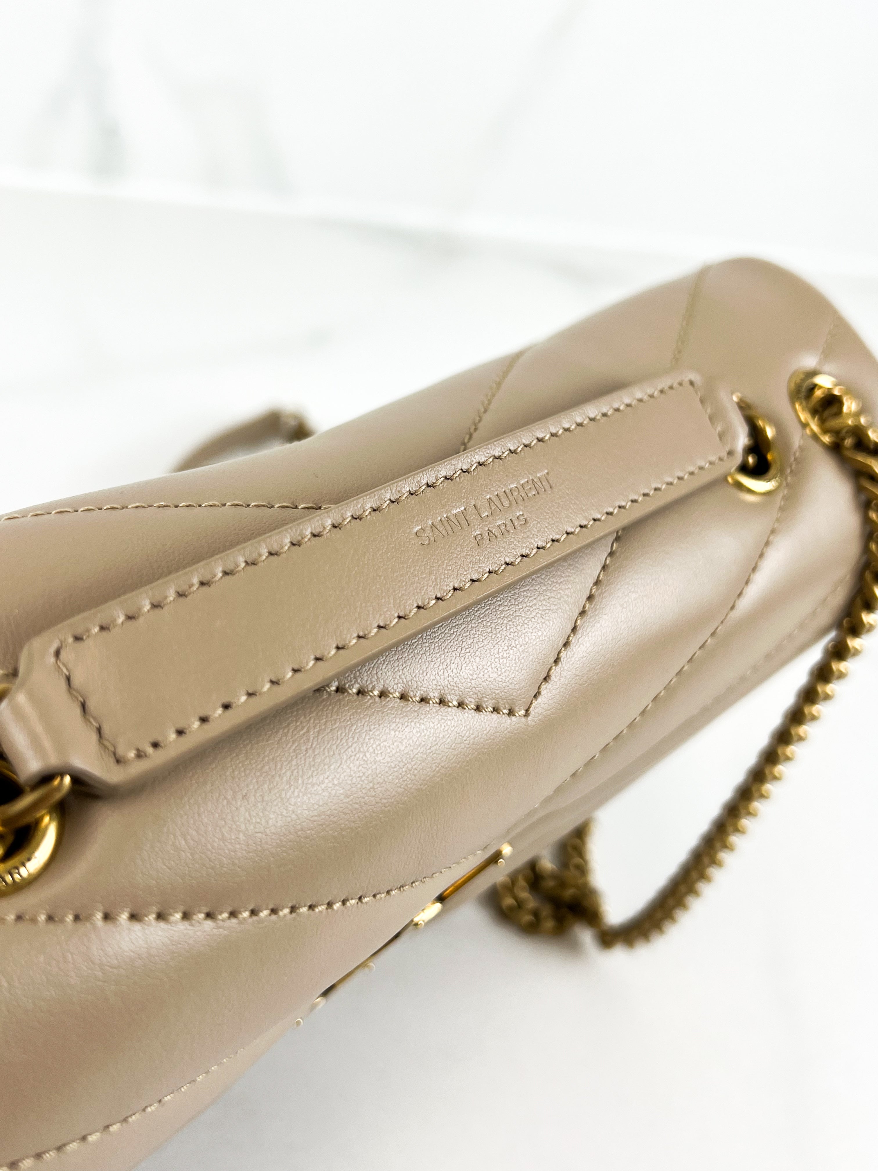 Saint Laurent Loulou Medium Chain Bag in Quilted Leather