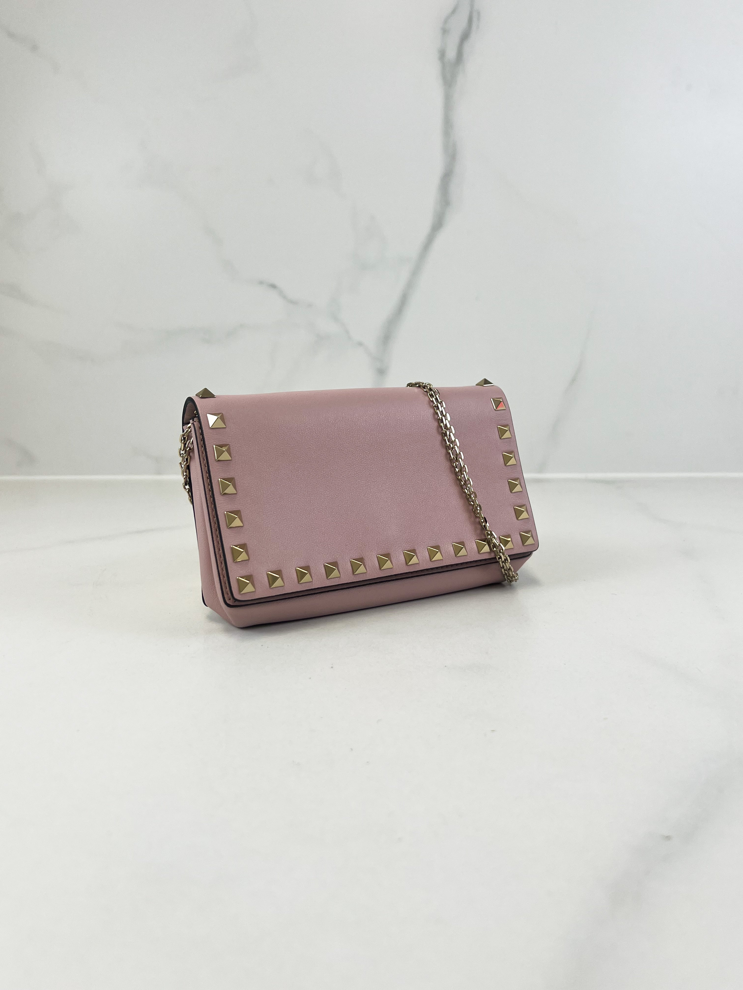 Valentino Garavani Rockstud Wallet on Chain