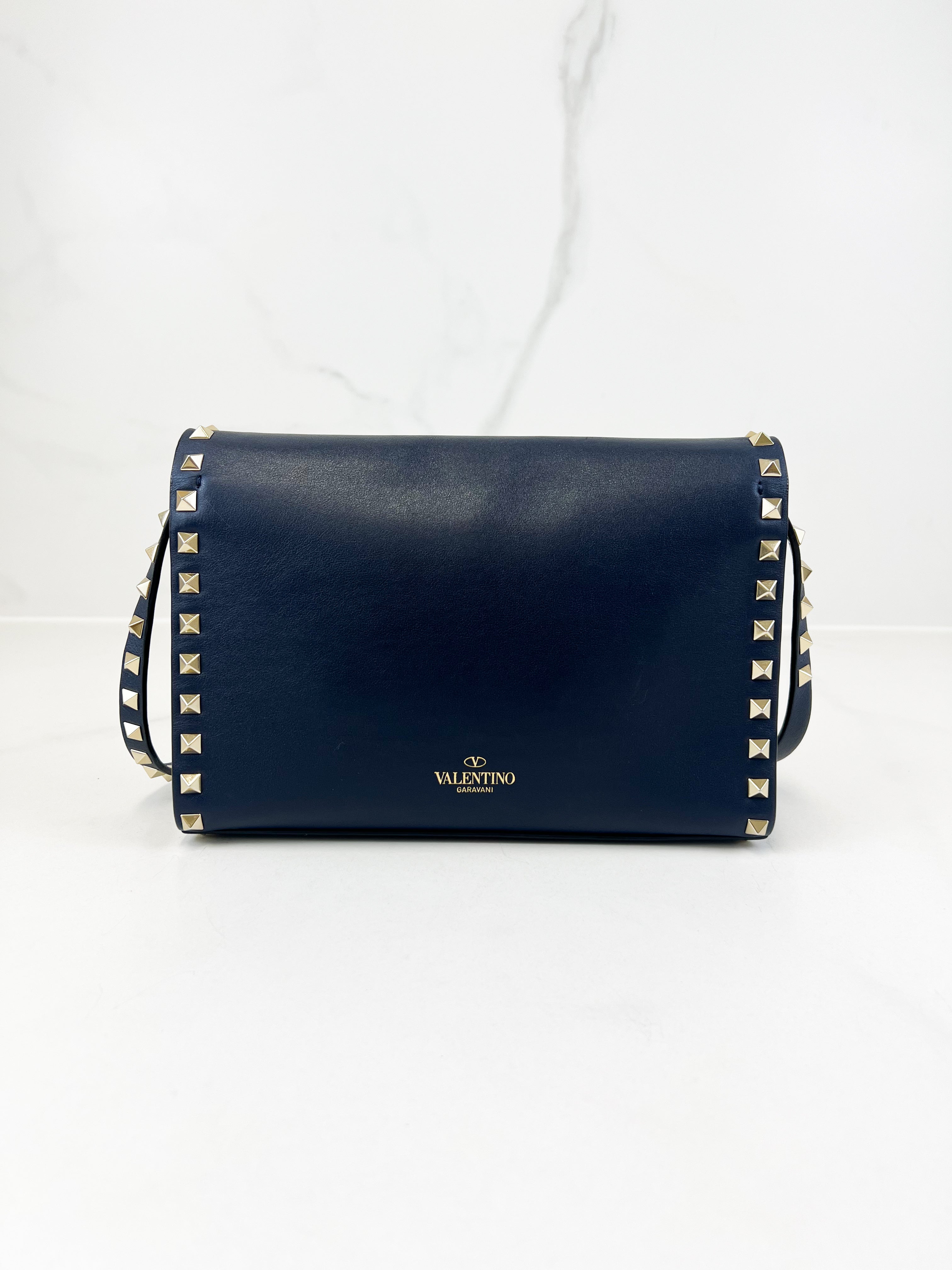 Valentino Garavani Rockstud Grain Texture Crossbody Bag