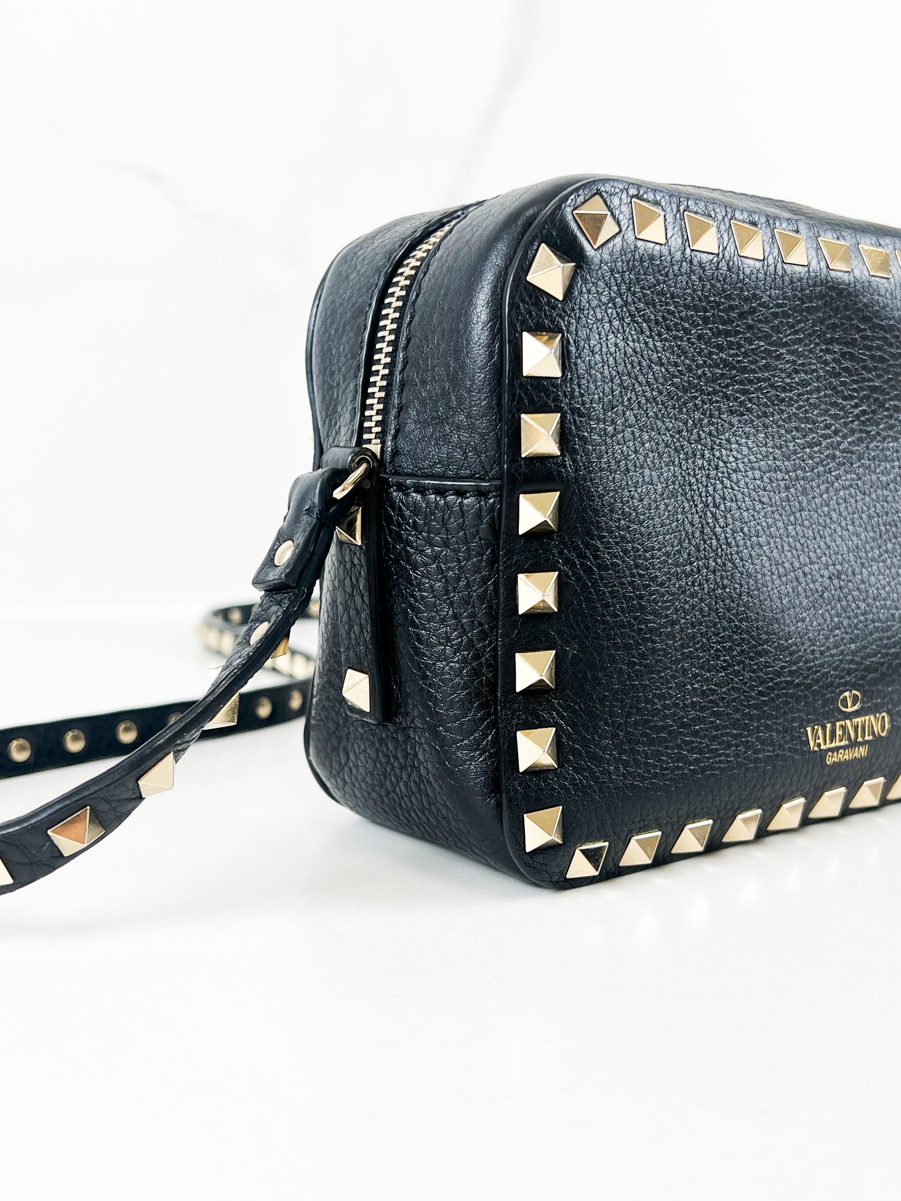 Valentino Garavani Black Rockstud Crossbody Bag