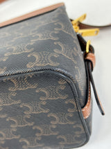 Celine Small Teen Cabas Canvas & Leather Shoulder Bag