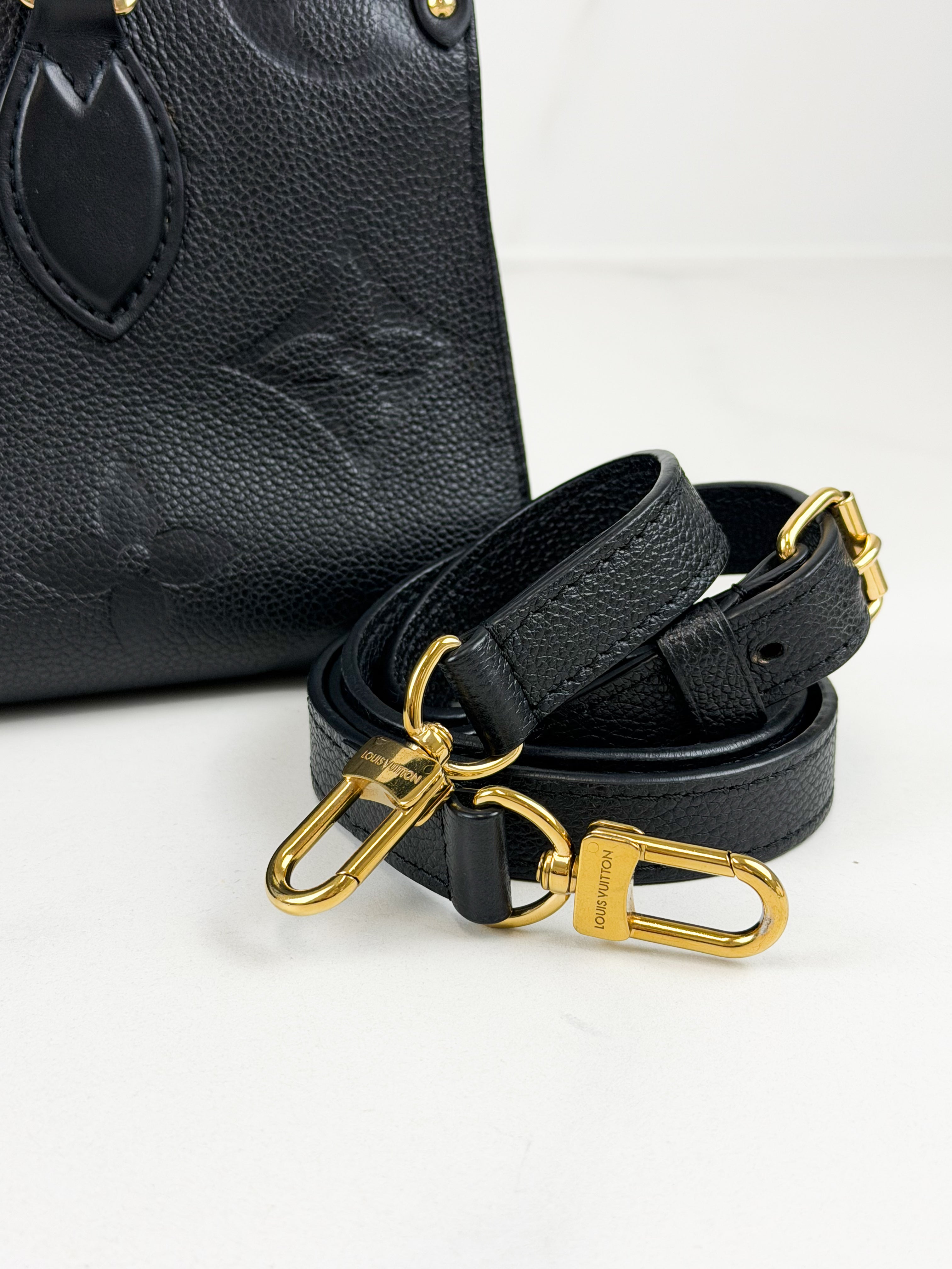 Louis Vuitton OnTheGo East West Black Monogram Empreinte Leather
