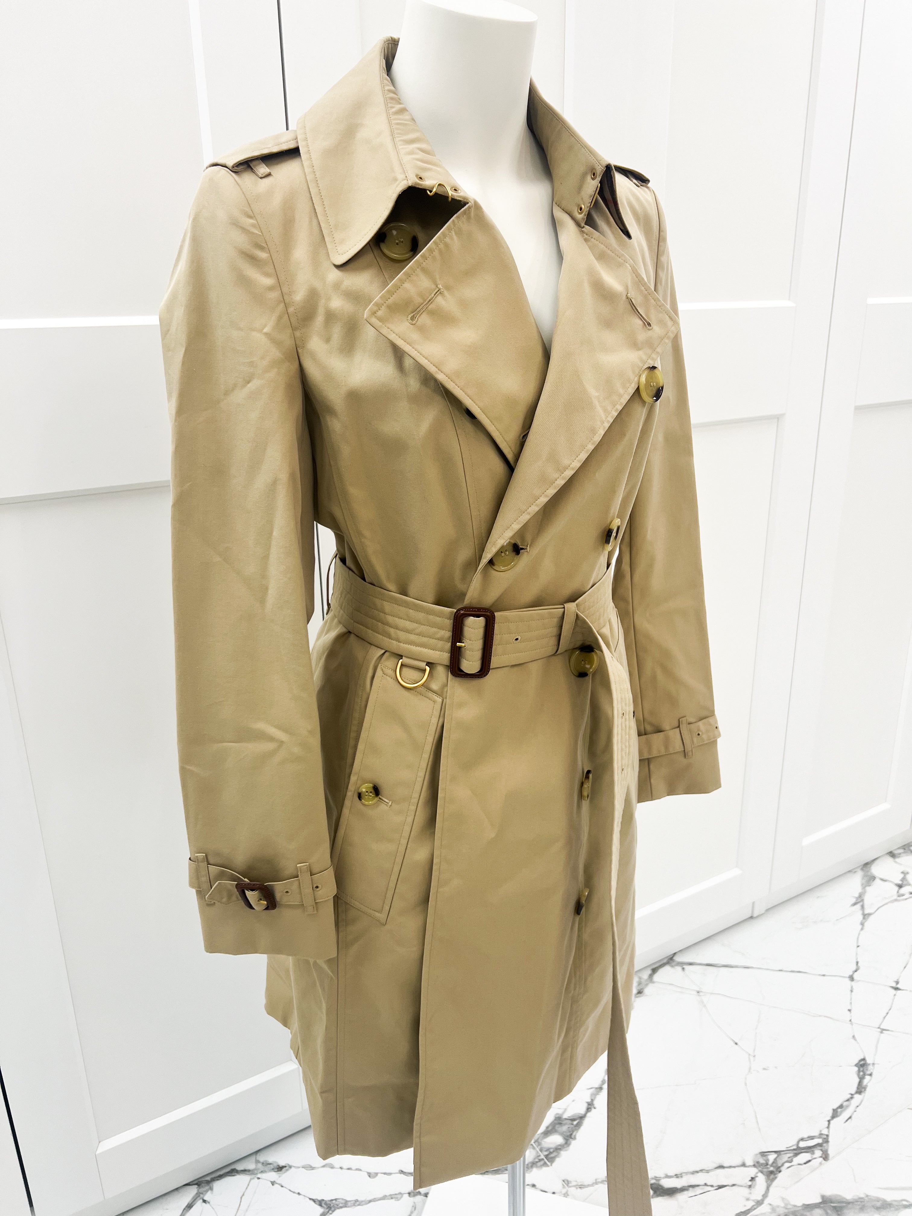 Burberry Chelsea Trench Coat Size 42