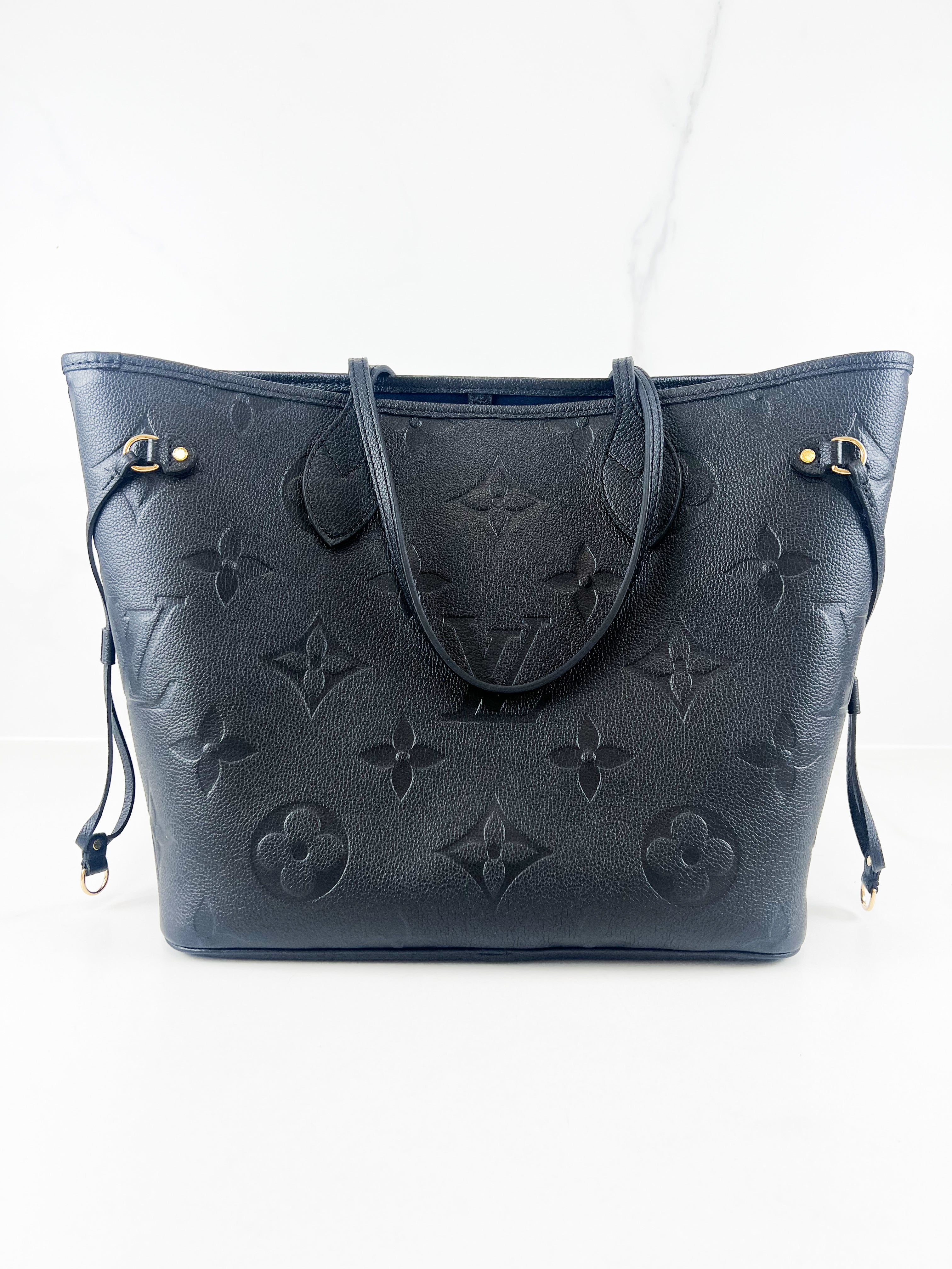 Louis Vuitton Neverfull MM in Black Monogram Empreinte Leather