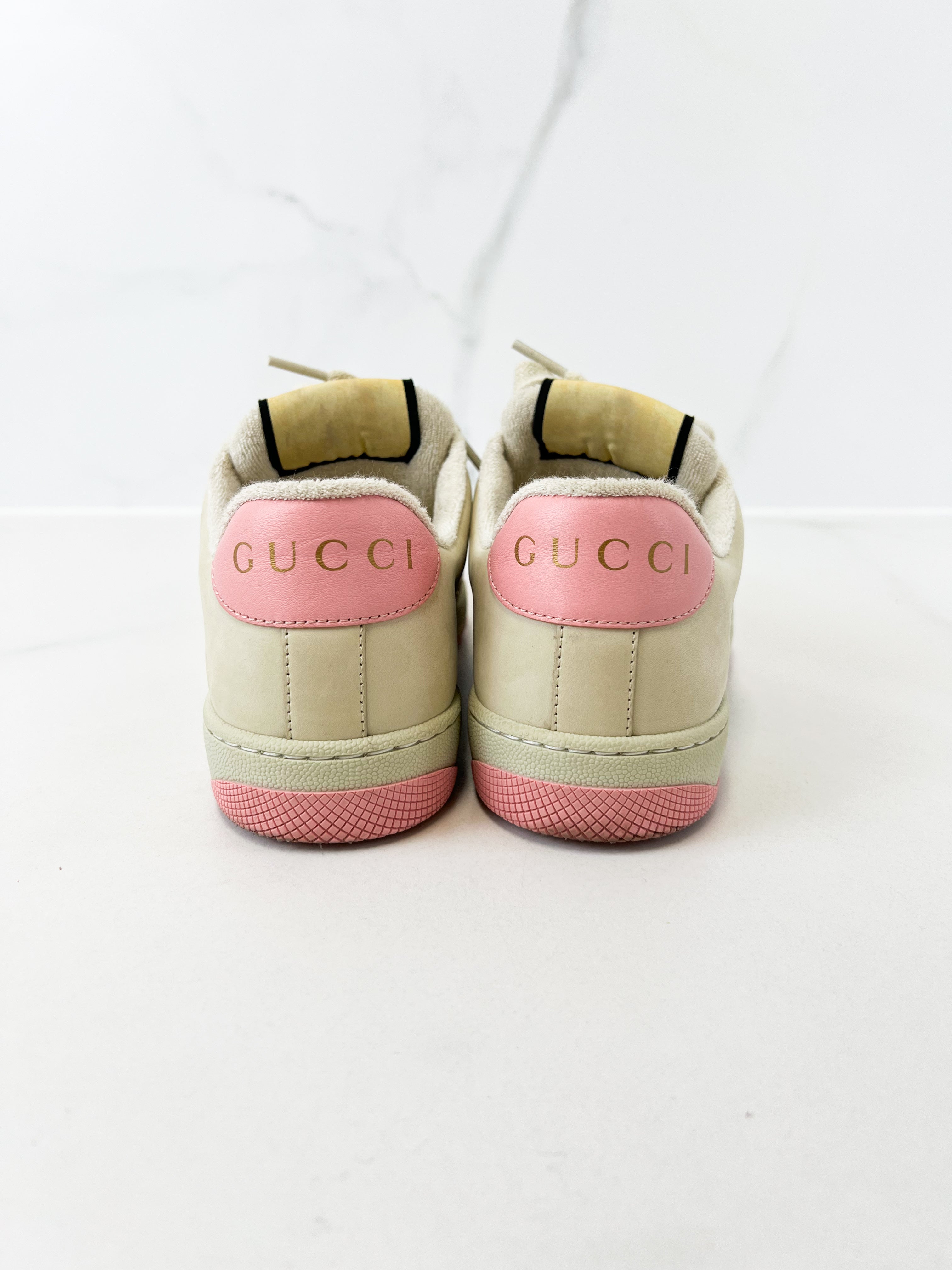 Gucci Screener Sneaker with Crystals Size 37