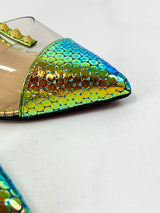 Christian Louboutin Multicolour Nosy Spikes 100 Pumps Size 37.5