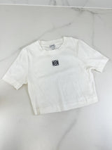 Loewe White Logo Cropped Top Size Small