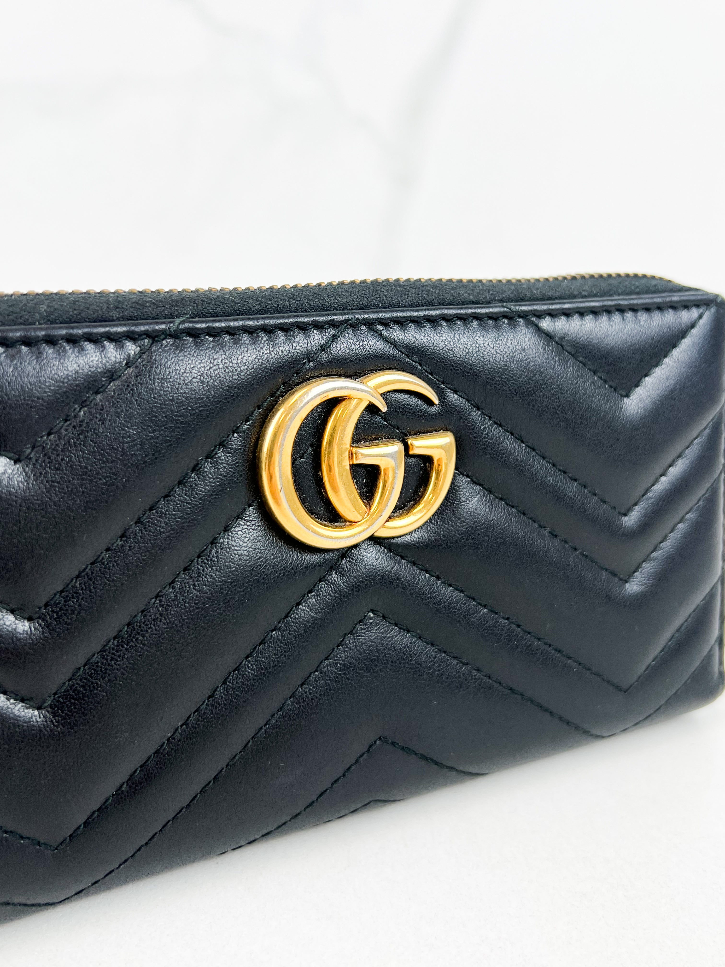 Gucci Marmont Zip Around Wallet