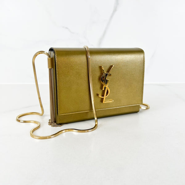 Saint Laurent Gold Kate Box Bag