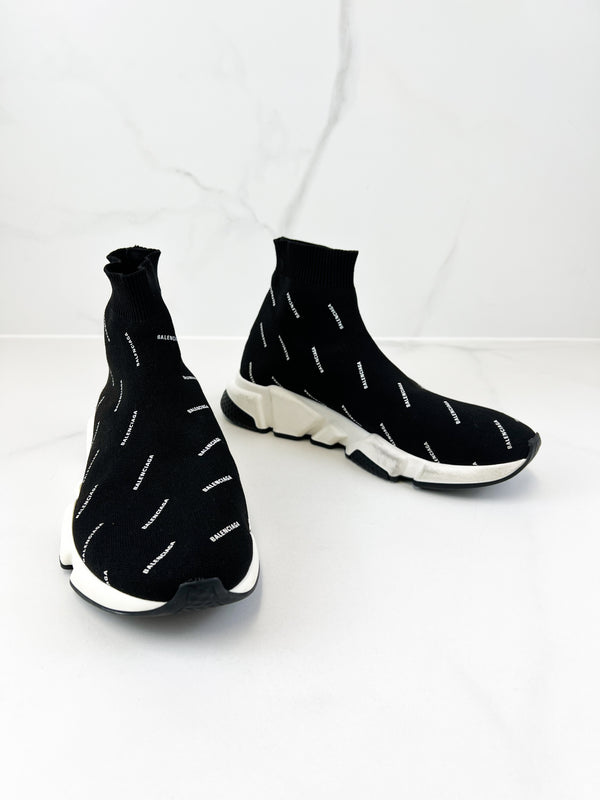 Balenciaga Logo Mens Speed Sneaker Size 9US