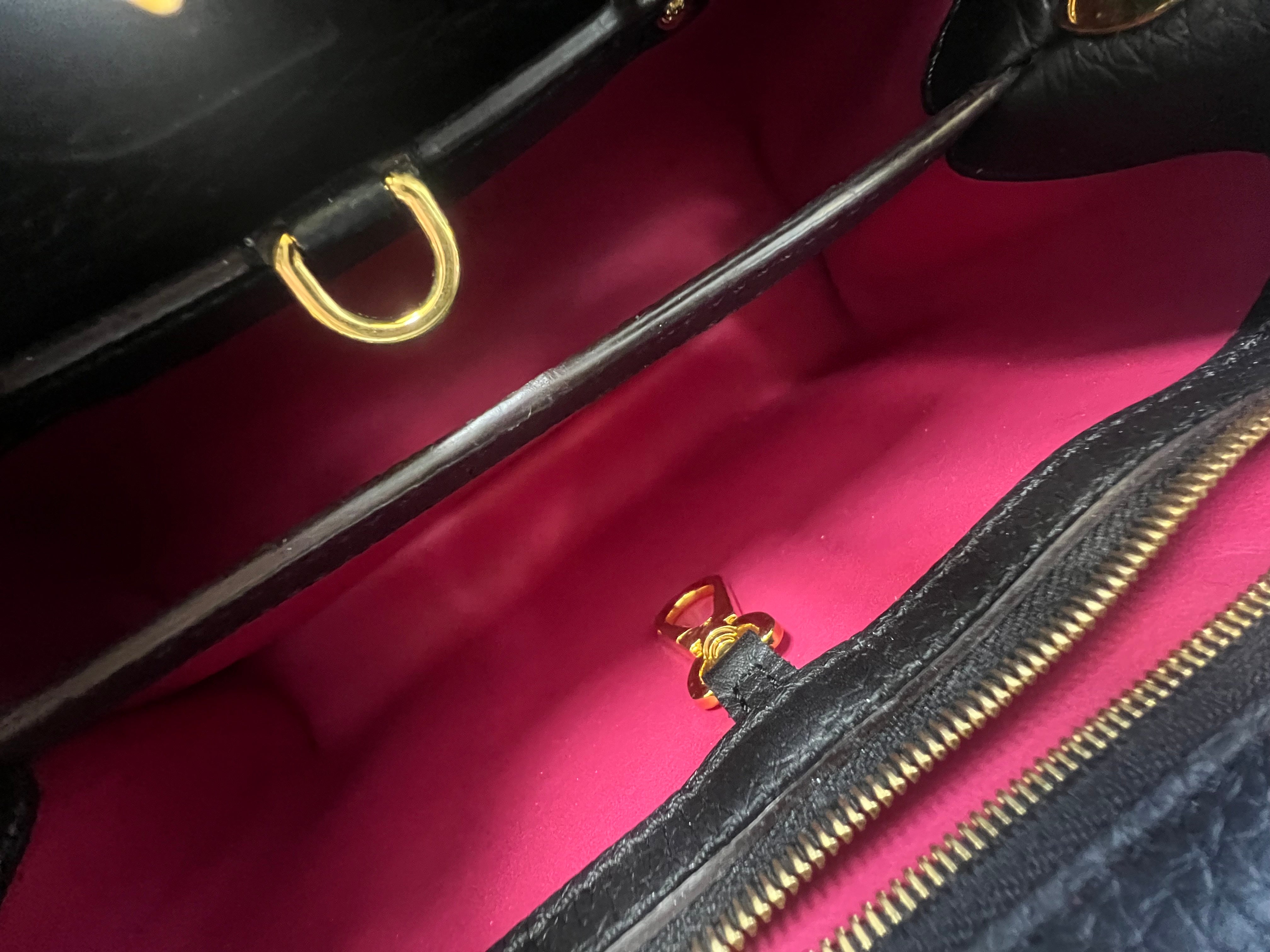 Louis Vuitton Black Capucines BB