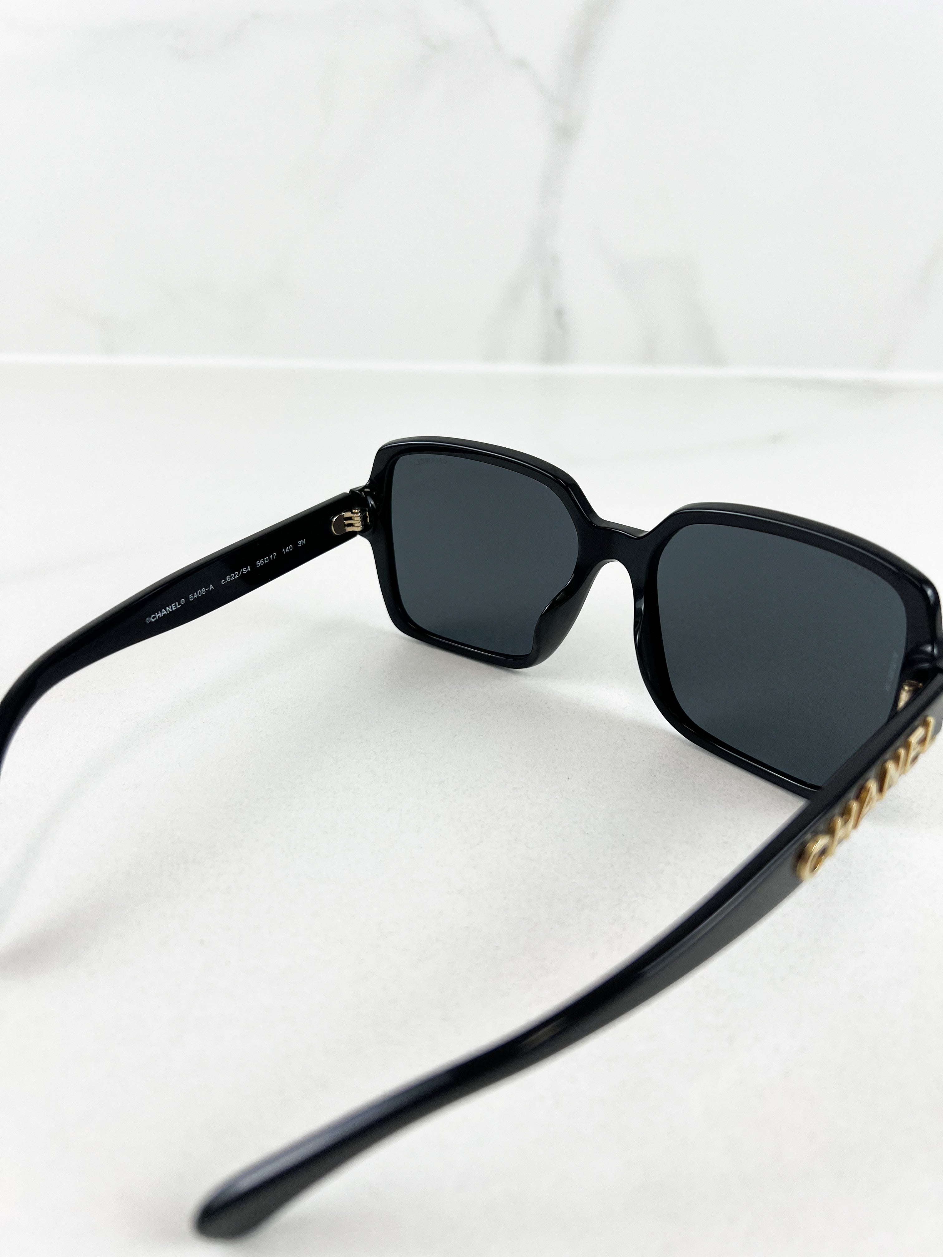Chanel Black Pantos Sunglasses