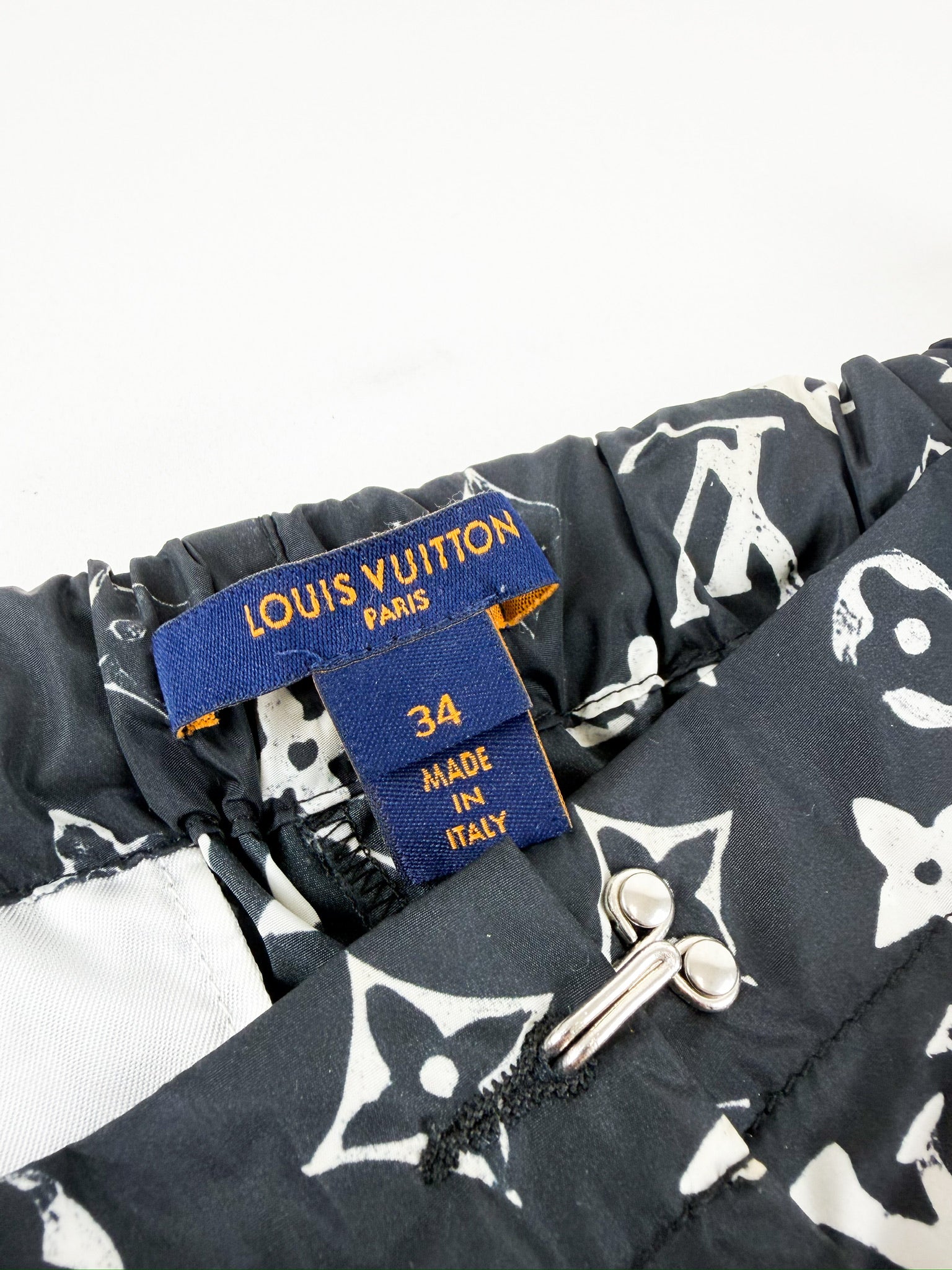 Louis Vuitton Black Stencil-effect Midnight Jogging Pants Size 34
