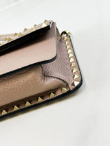 Valentino Garavani Grained Rockstud Shoulder Bag
