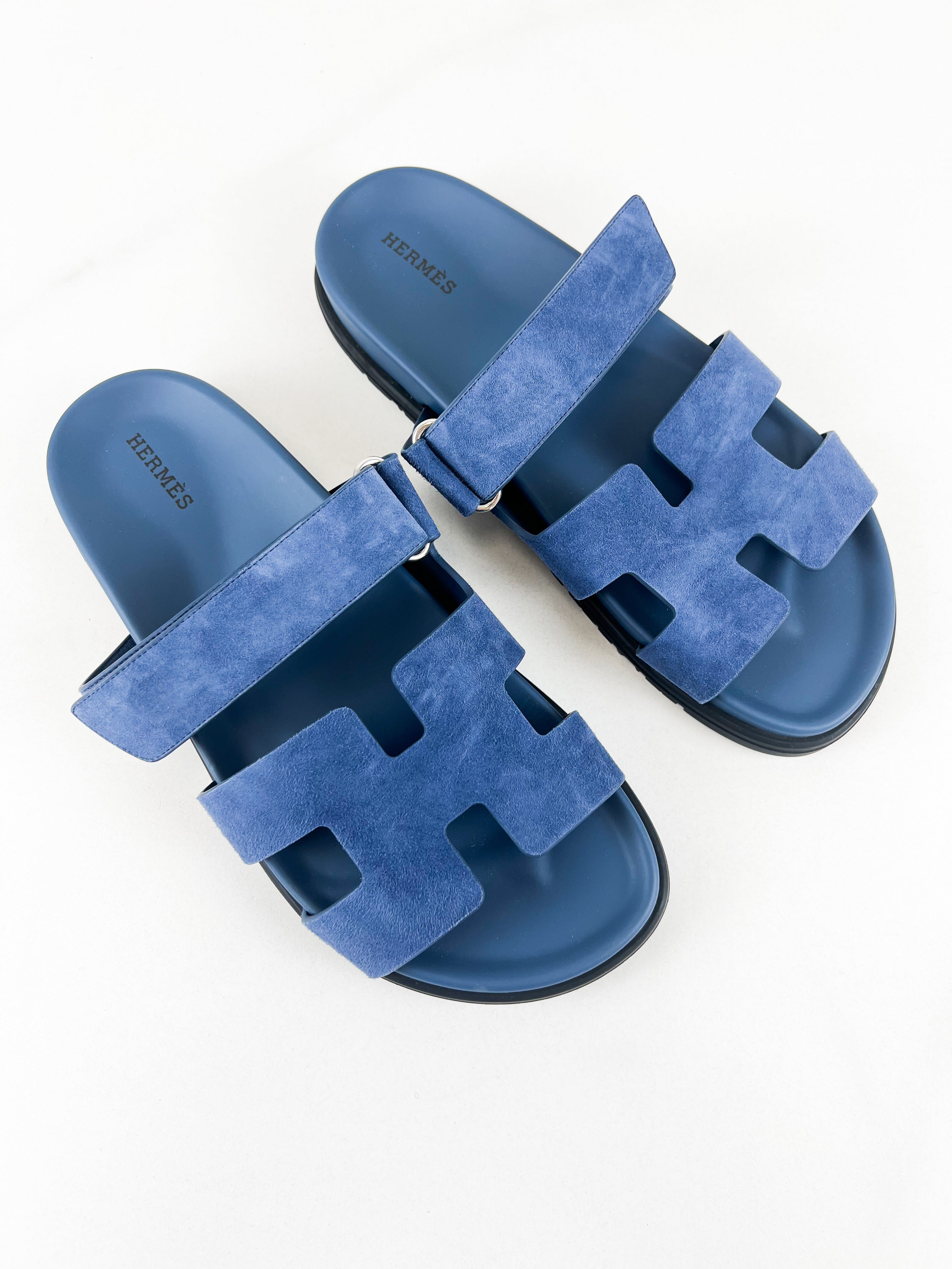 Hermes Suede Chypre Sandal Size 40.5