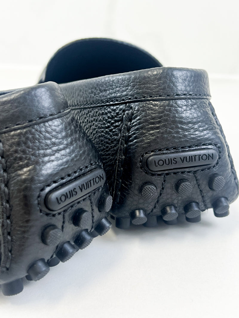 Louis Vuitton Men's Monte Carlo Calfskin Black Loafers Size 10