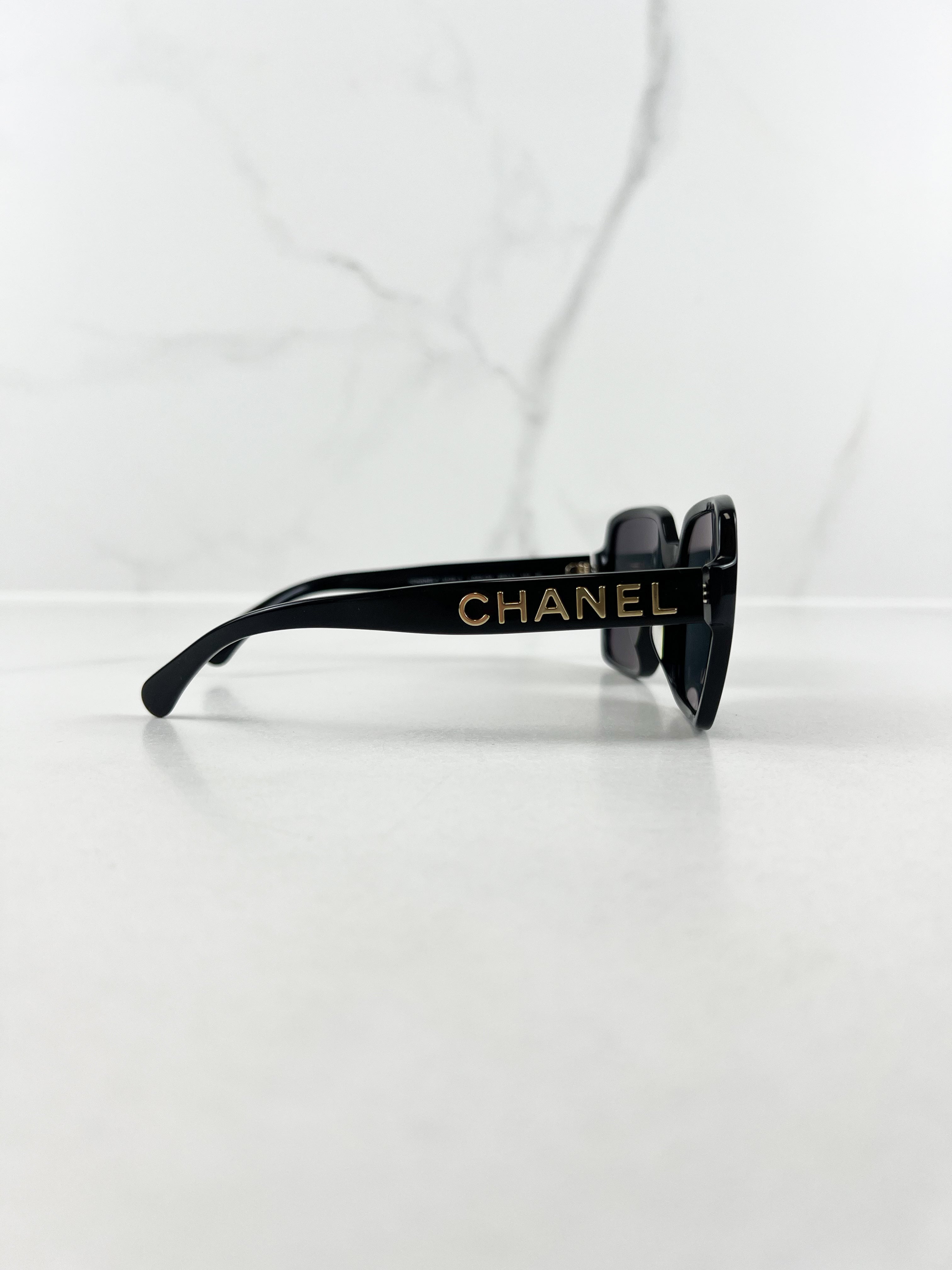 Chanel Black Pantos Sunglasses