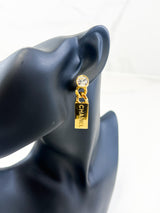 Chanel CC Drop Down Earrings