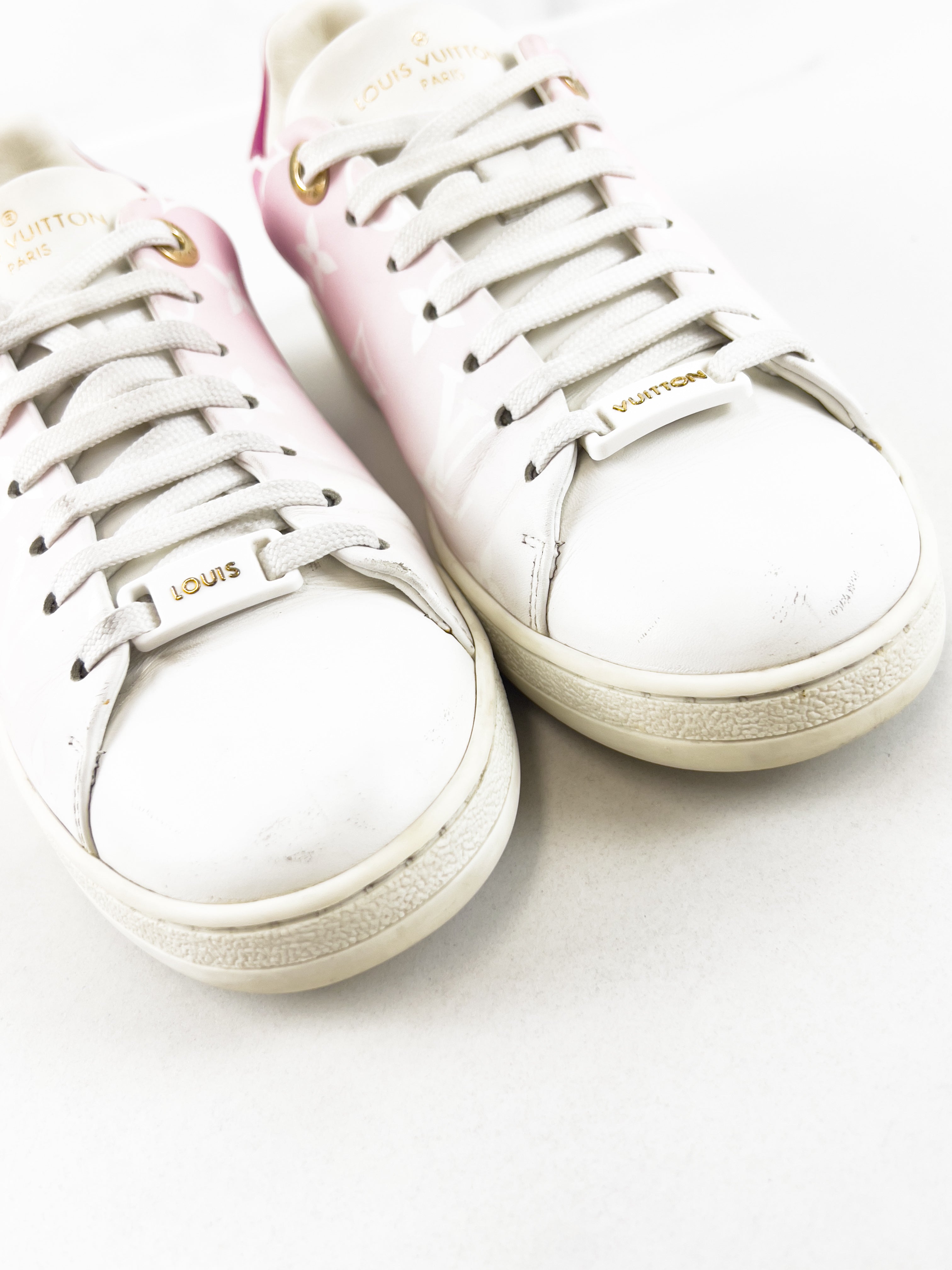 Louis Vuitton Frontrow Pink Monogram Sneaker Size 36